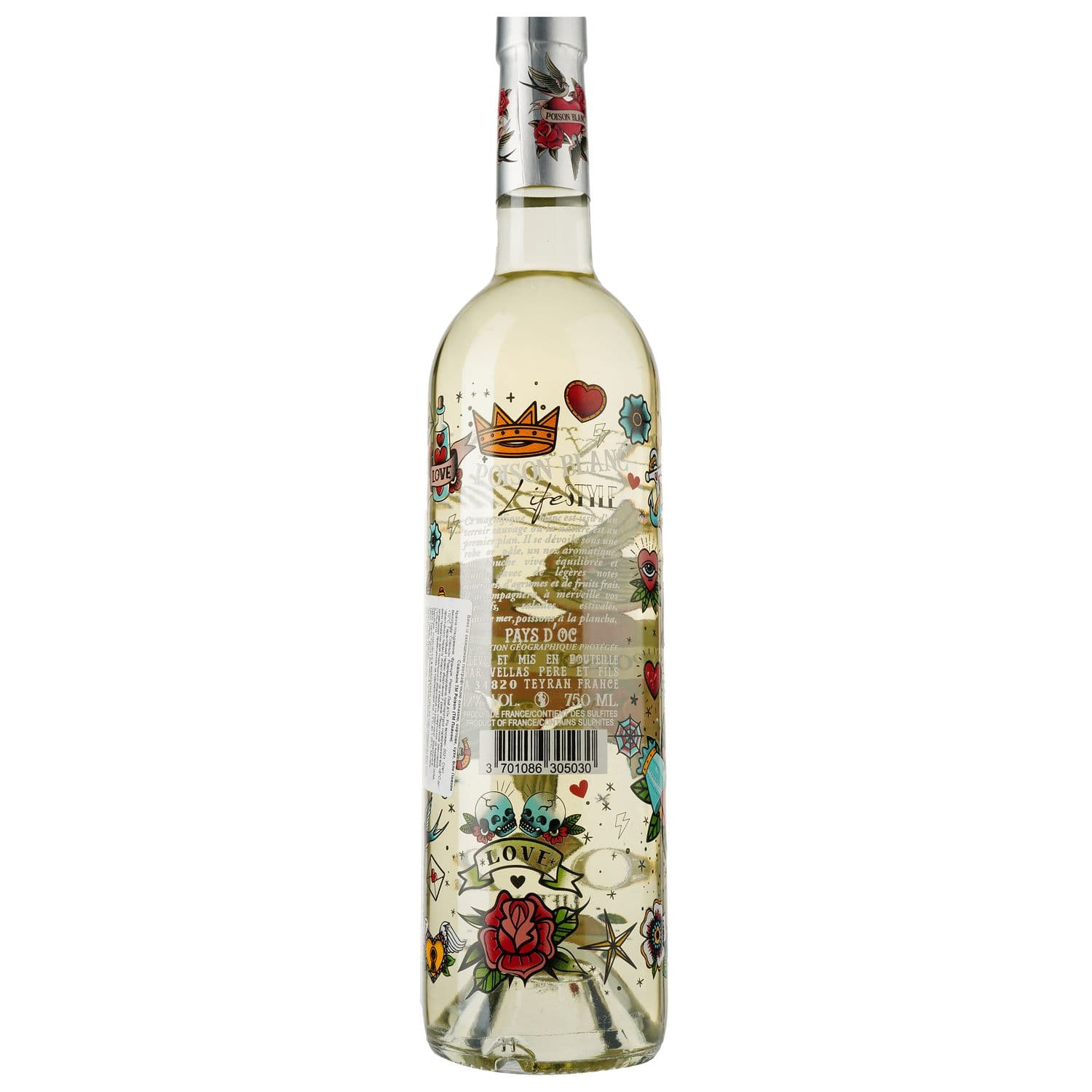 Вино Poison Sauvignon Blanc IGP Pays D'Oc, біле, сухе, 0,75 л
