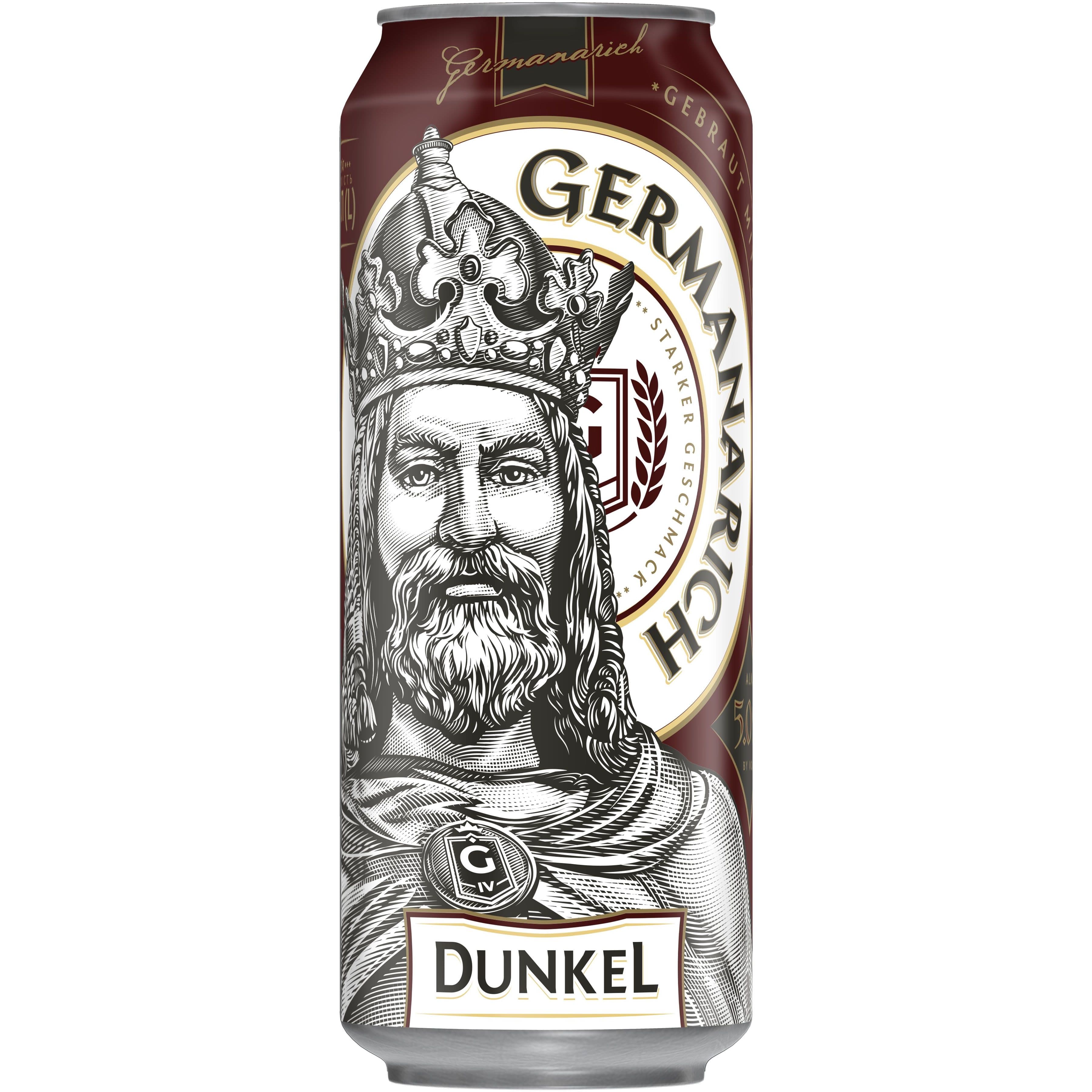 Пиво Germanarich Dunkel пастеризоване темне 5% 0.5 л з/б