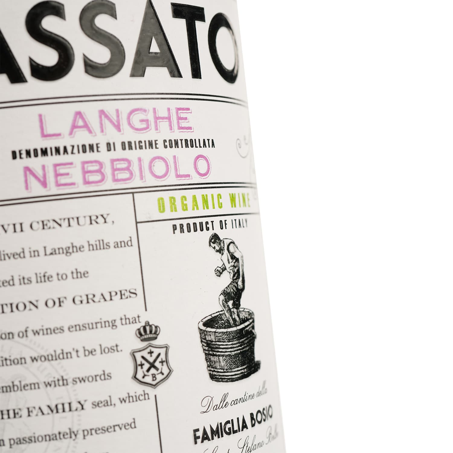 Вино Luca Bosio Passato Langhe Nebbiolo Organic 14.5% червоне сухе 0.75 л