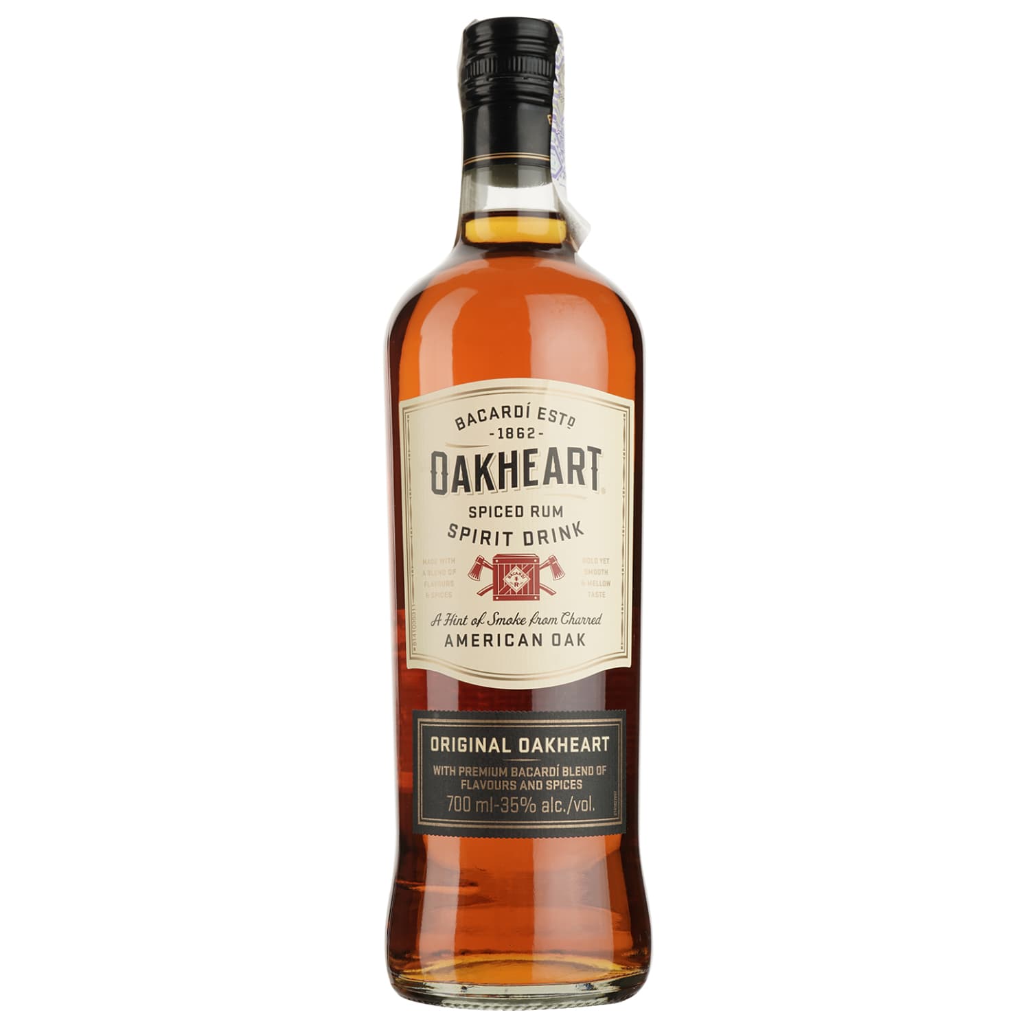 Спиртний напій на основі рому Bacardi Oakheart Original, 35%, 0,7 л