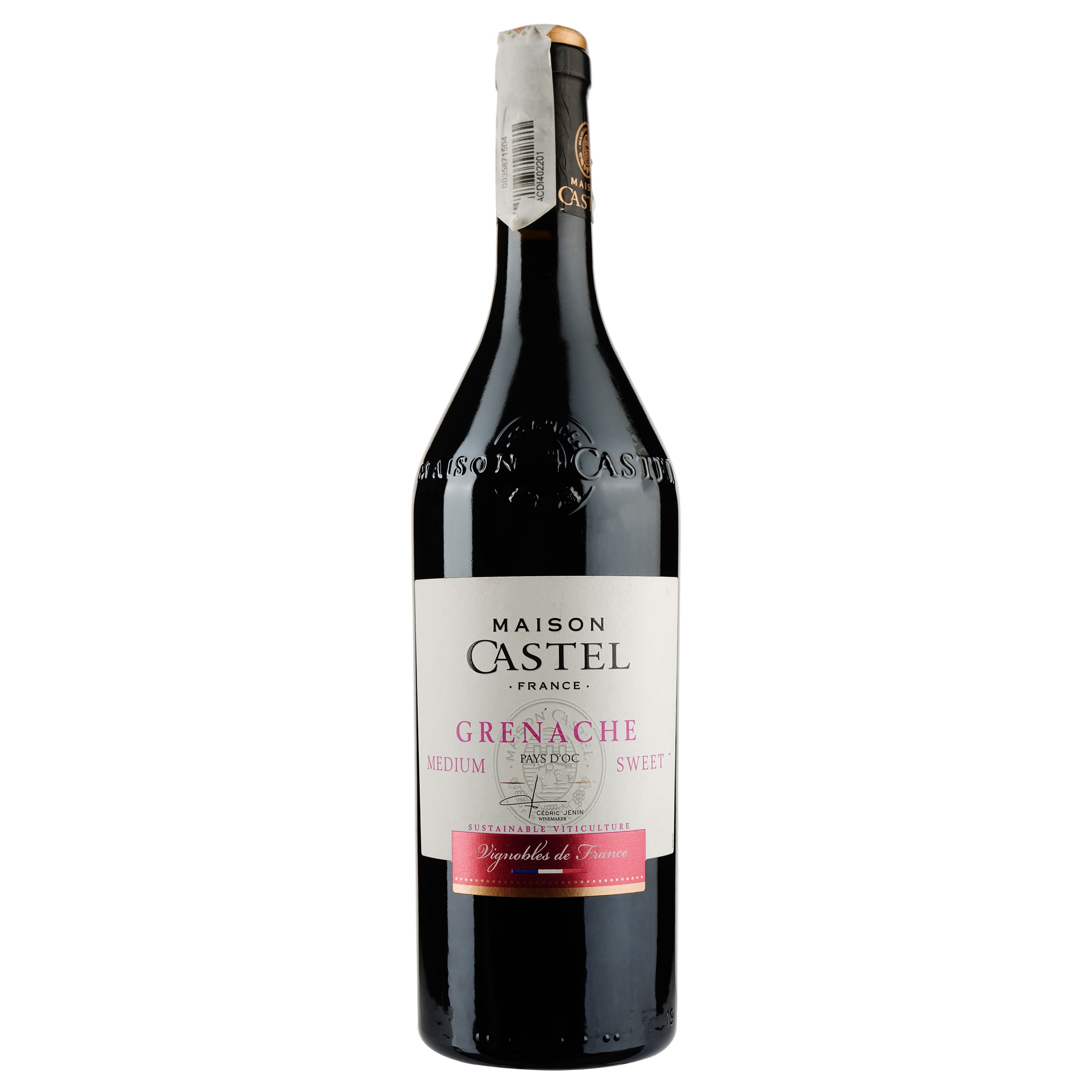 Вино Maison Castel Grenache Medium Sweet IGP, червоне напівсухе, 12,5%, 0,75 л