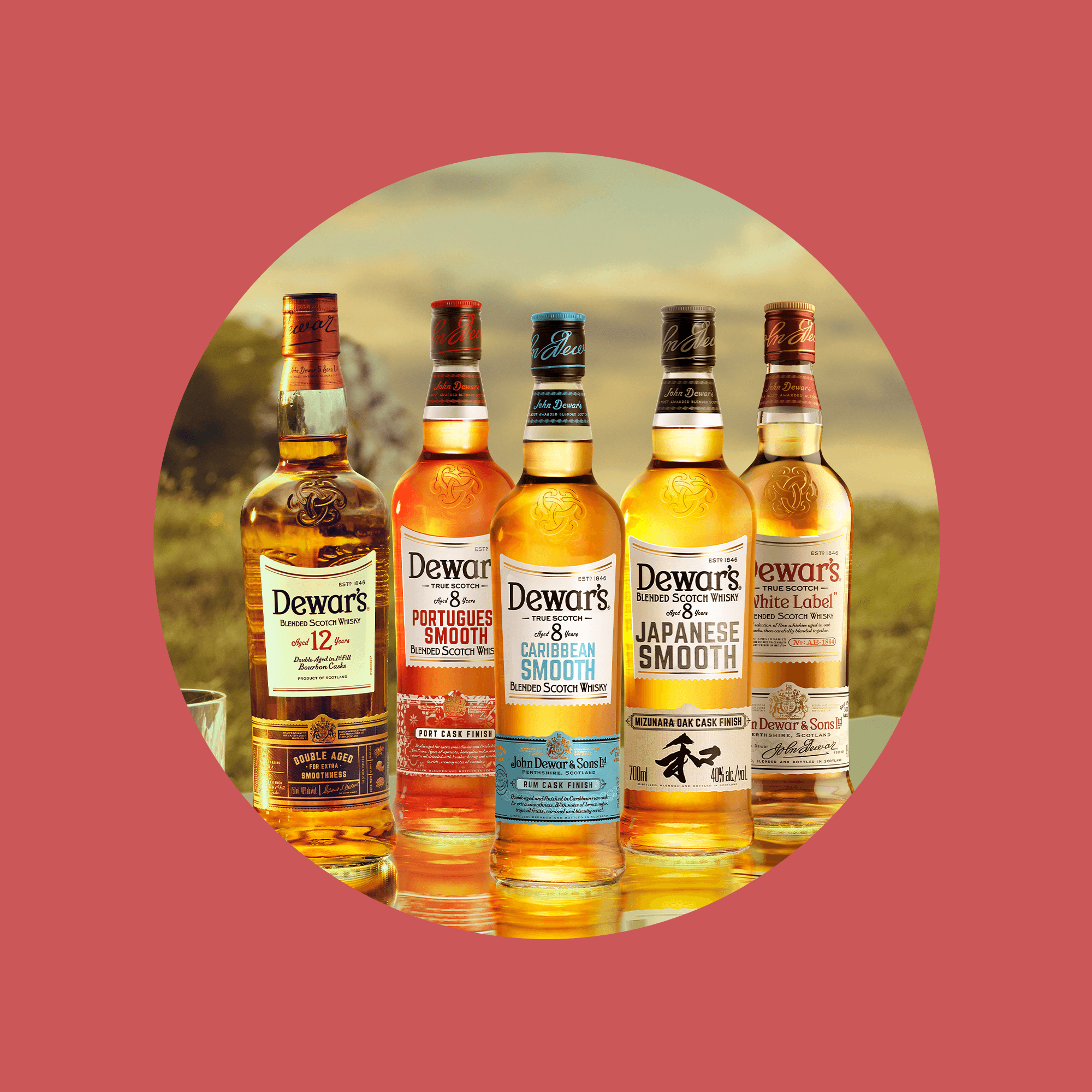 Віскі Dewar's Portuguese Smooth 8 YO Blended Scotch Whisky, 40%, 0,7 л (878771)