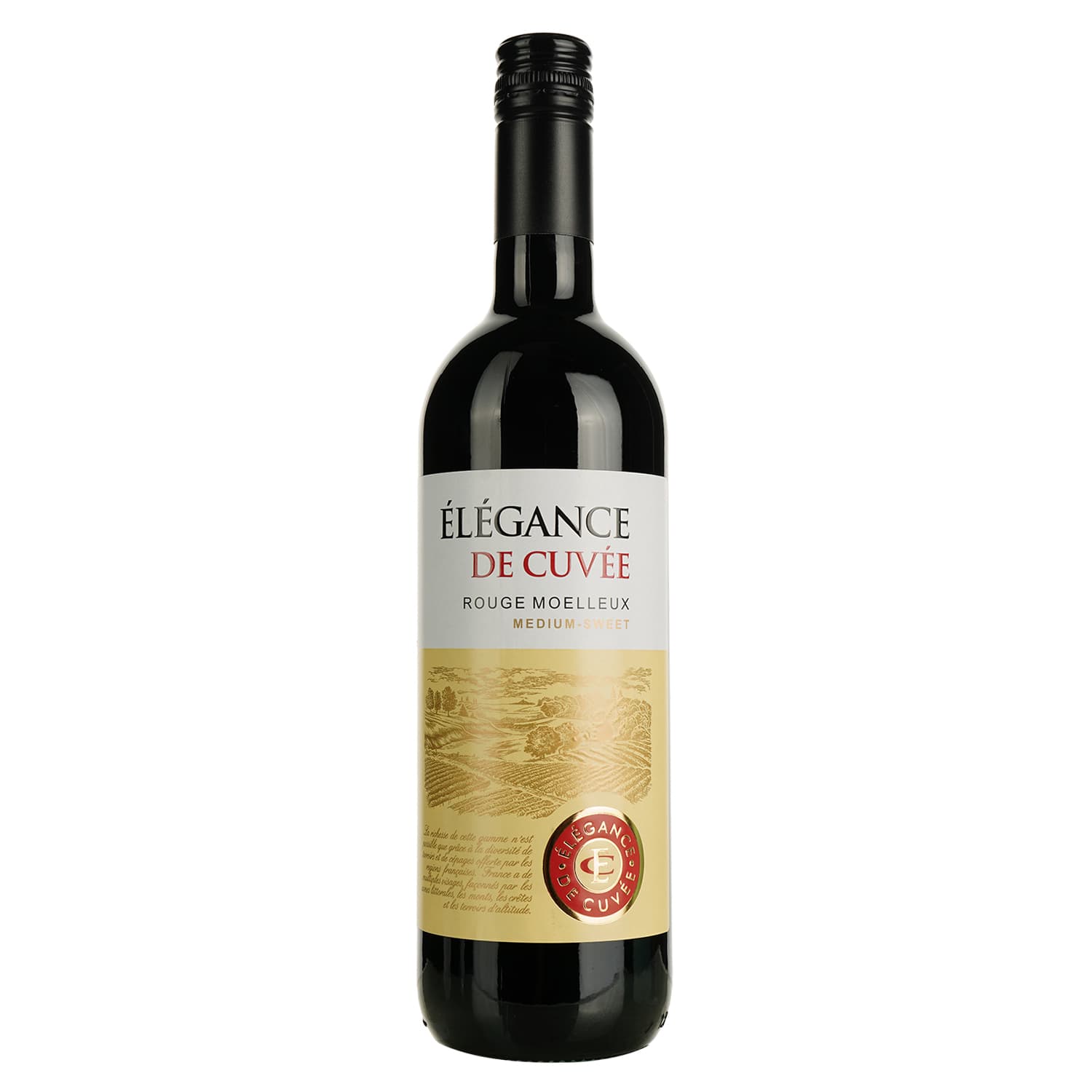 Вино Elegance de Cuvee Rouge Medium Sweet червоне напівсолодке 0.75 л