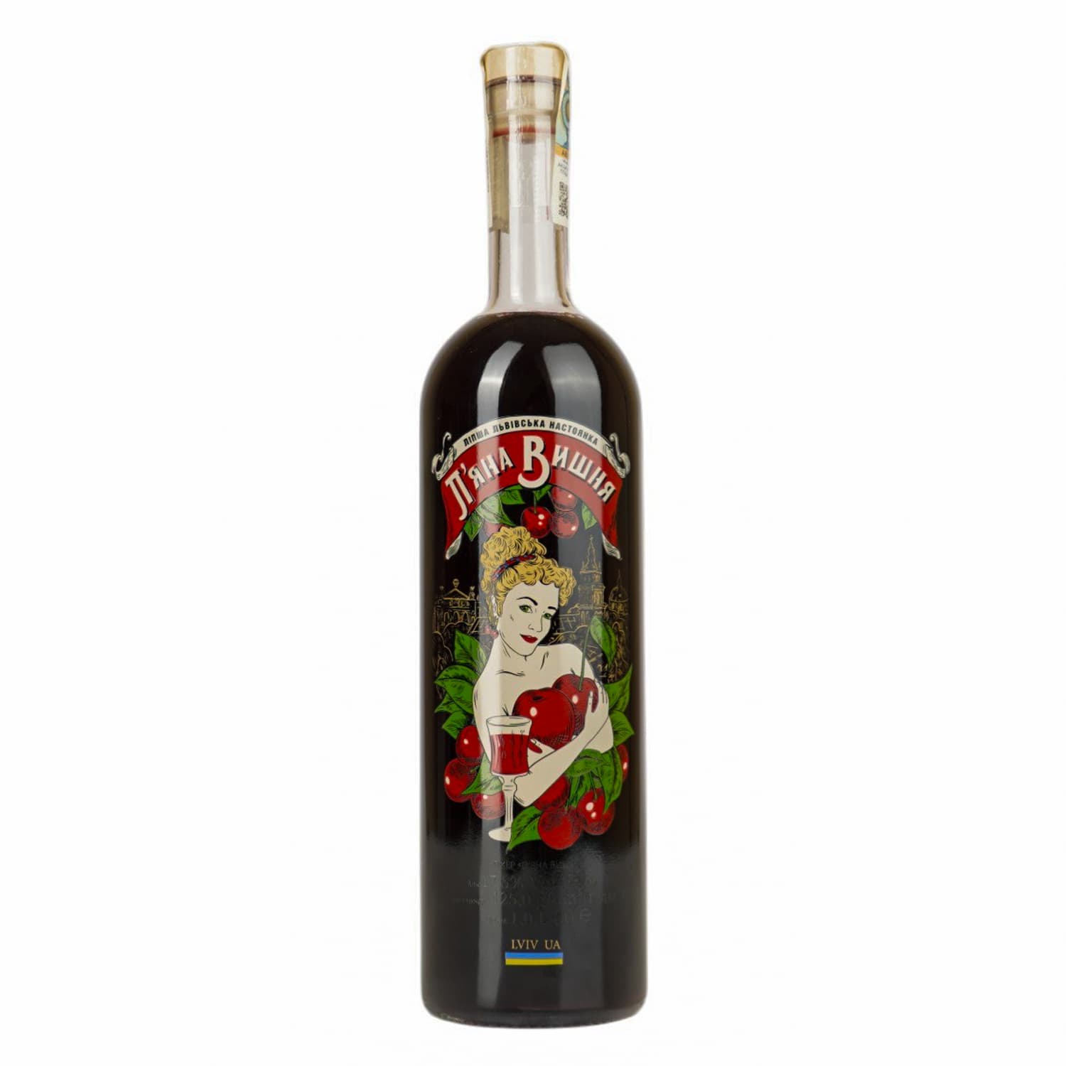 Лікер П'яна Вишня 17.5% 1 л