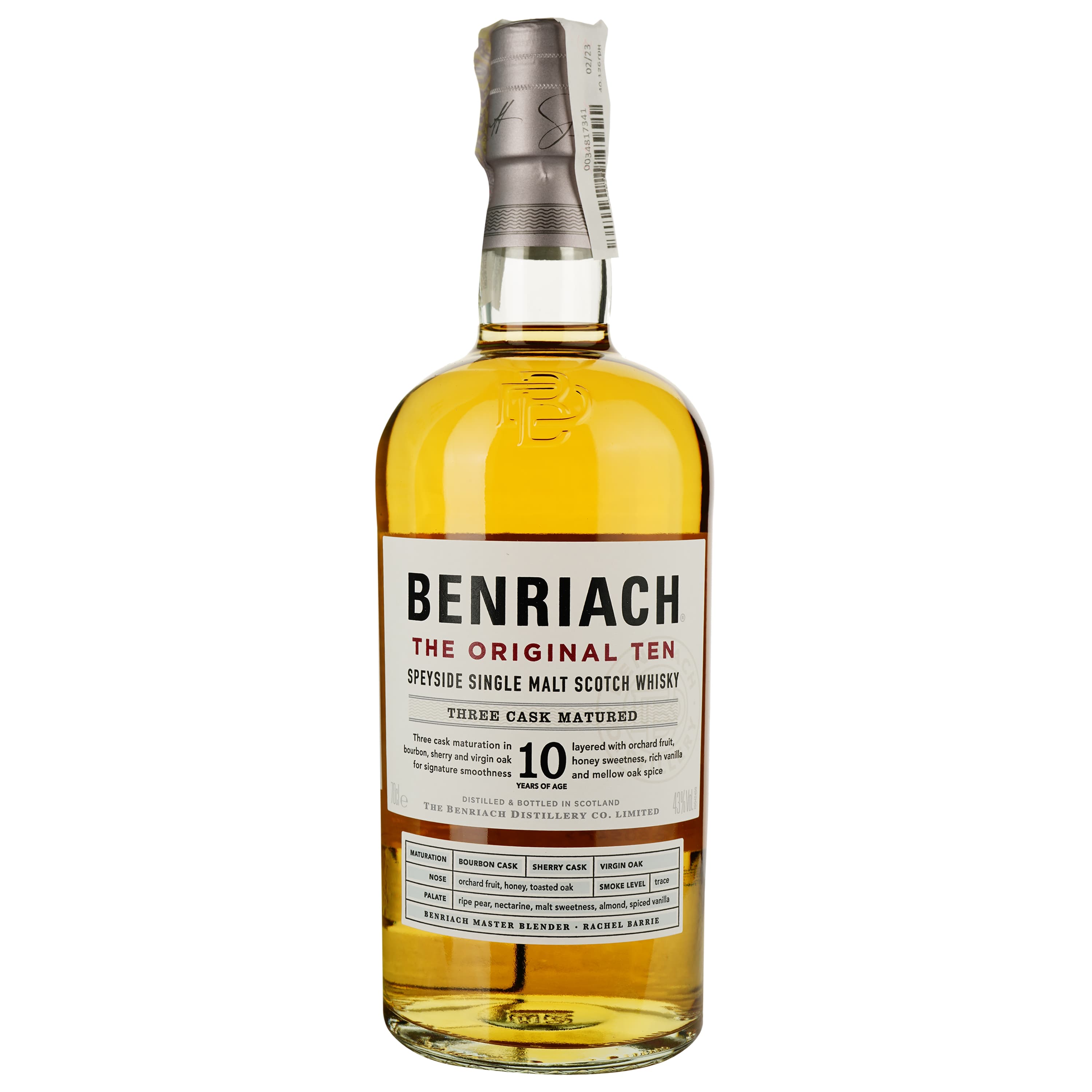 Віскі BenRiach The Original Ten 10 yo Single Malt Scotch Whisky 43% 0.7 л