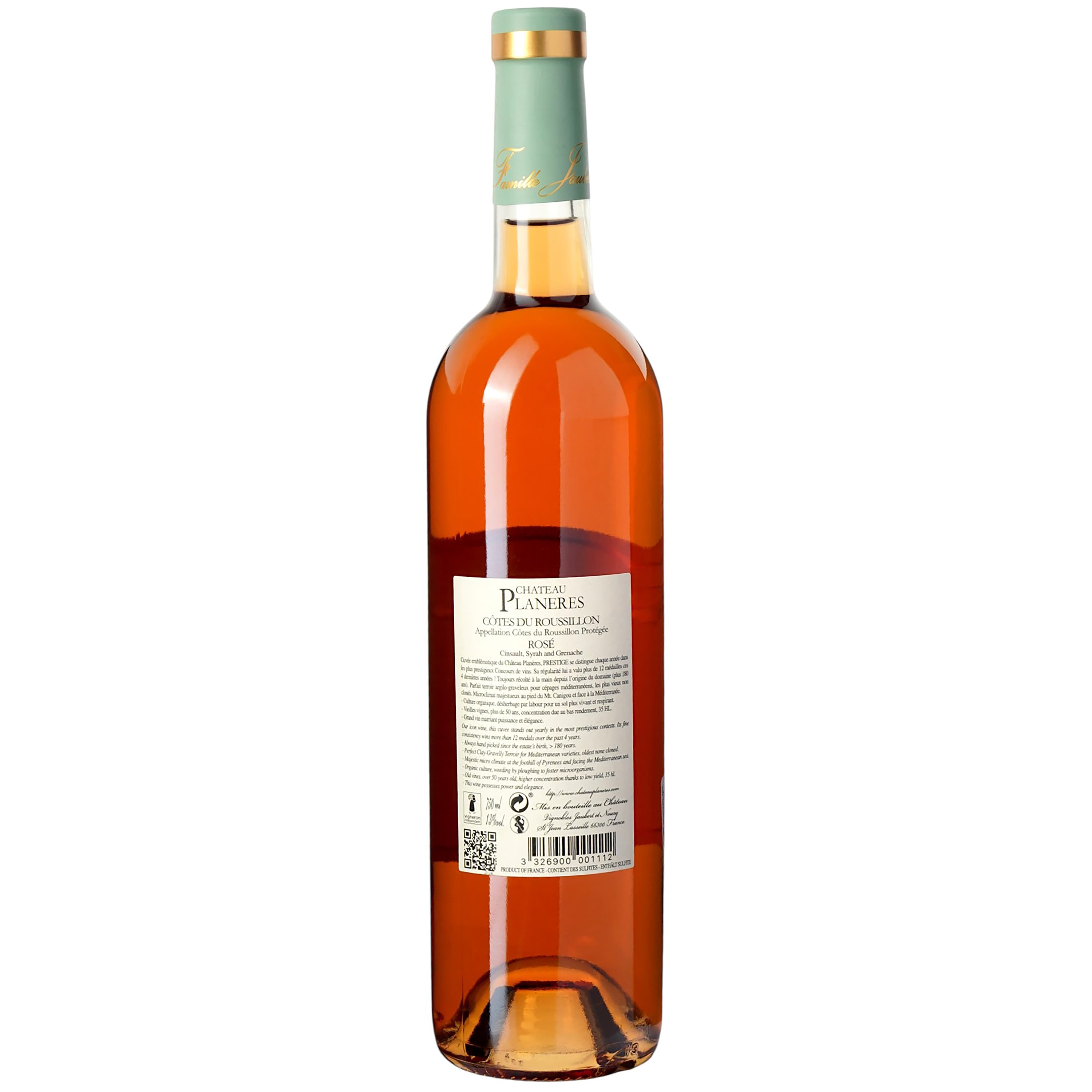 Вино Chateau Planeres Prestige Rose AOP Cotes du Roussillon, рожеве, сухе, 0,75 л