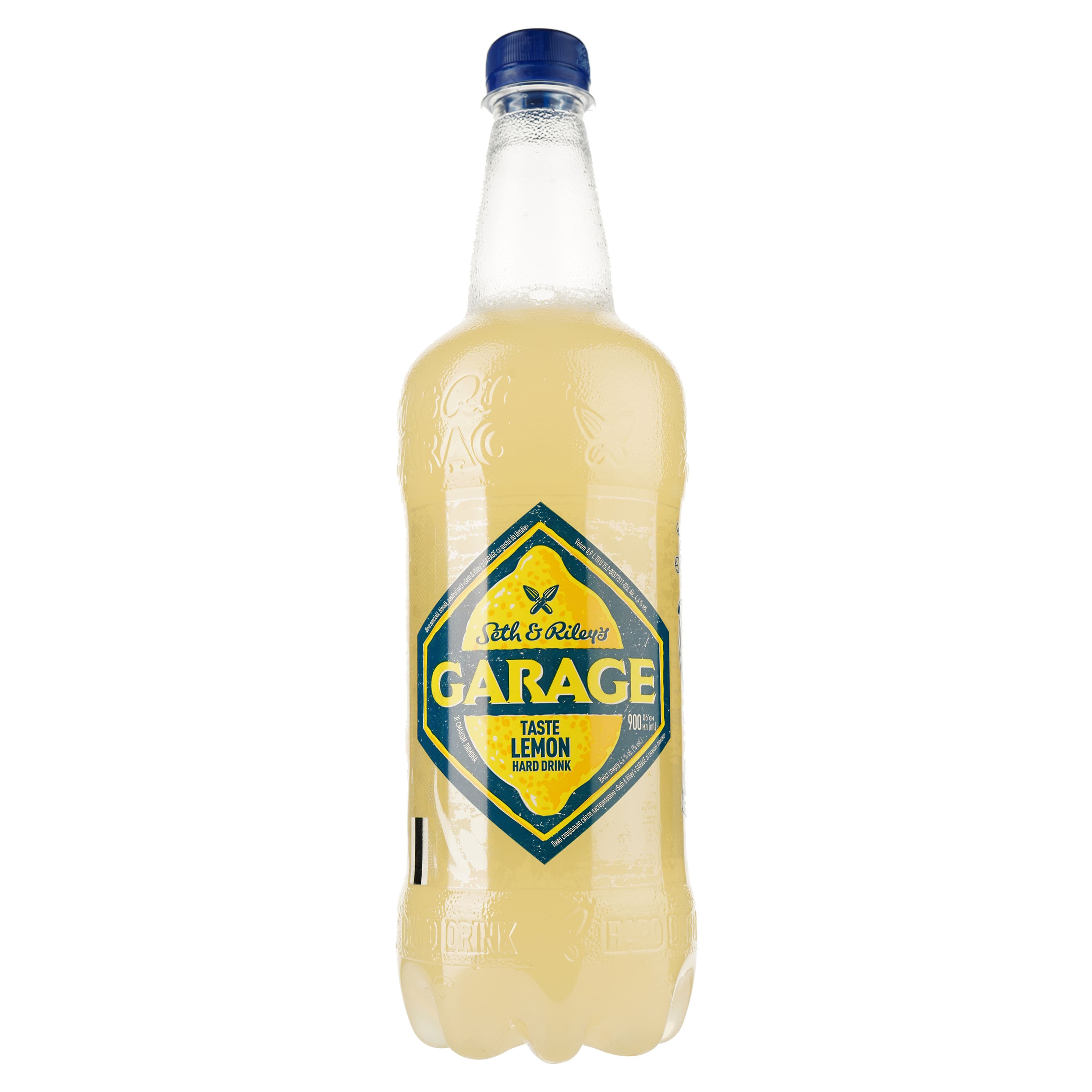 Упаковка пива Seth&Riley's Garage Hard Lemon світлого 4.4% 10.8 л (0.9 л х 12 шт.)