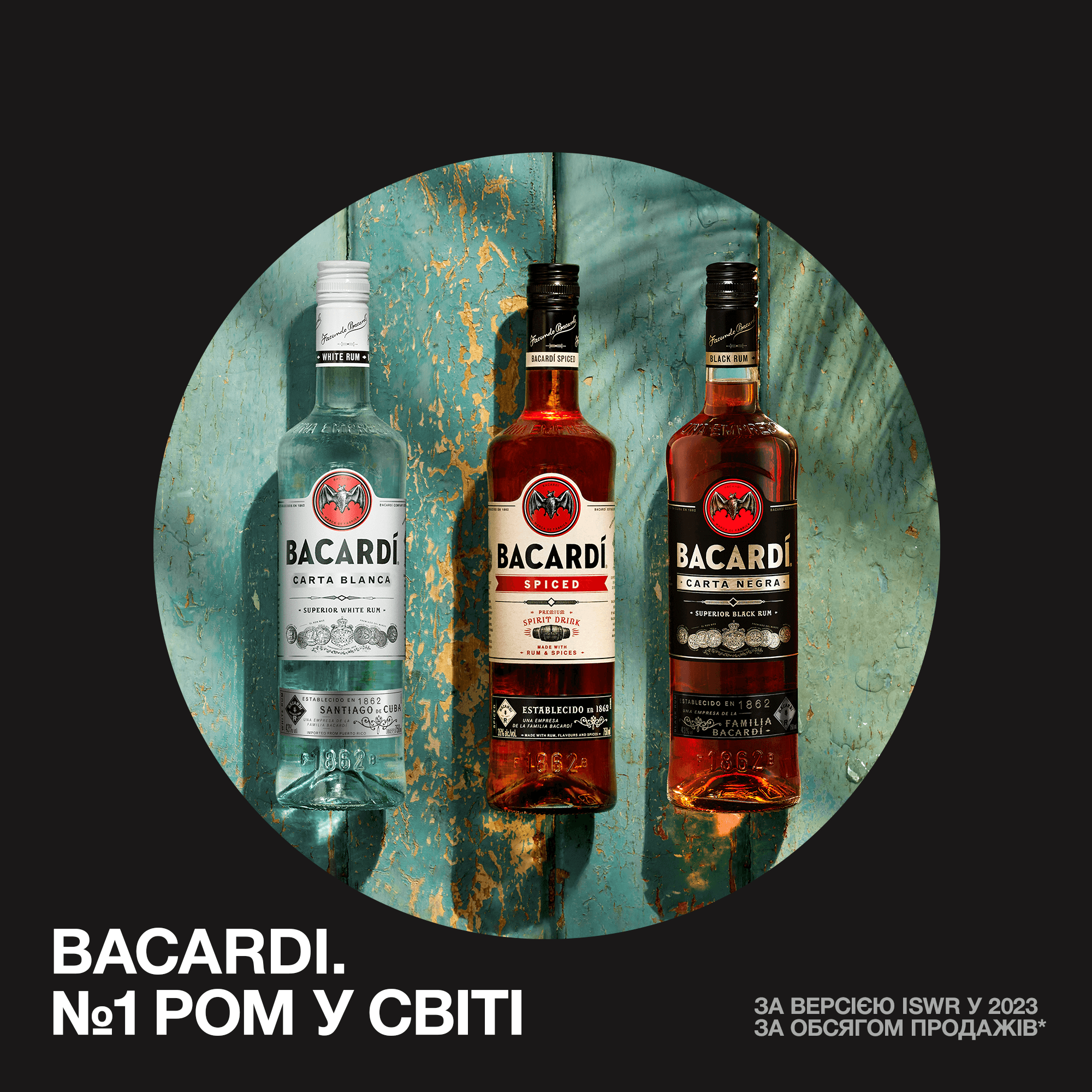 Ром Bacardi Carta Negra чорний, 40%, 0,5 л