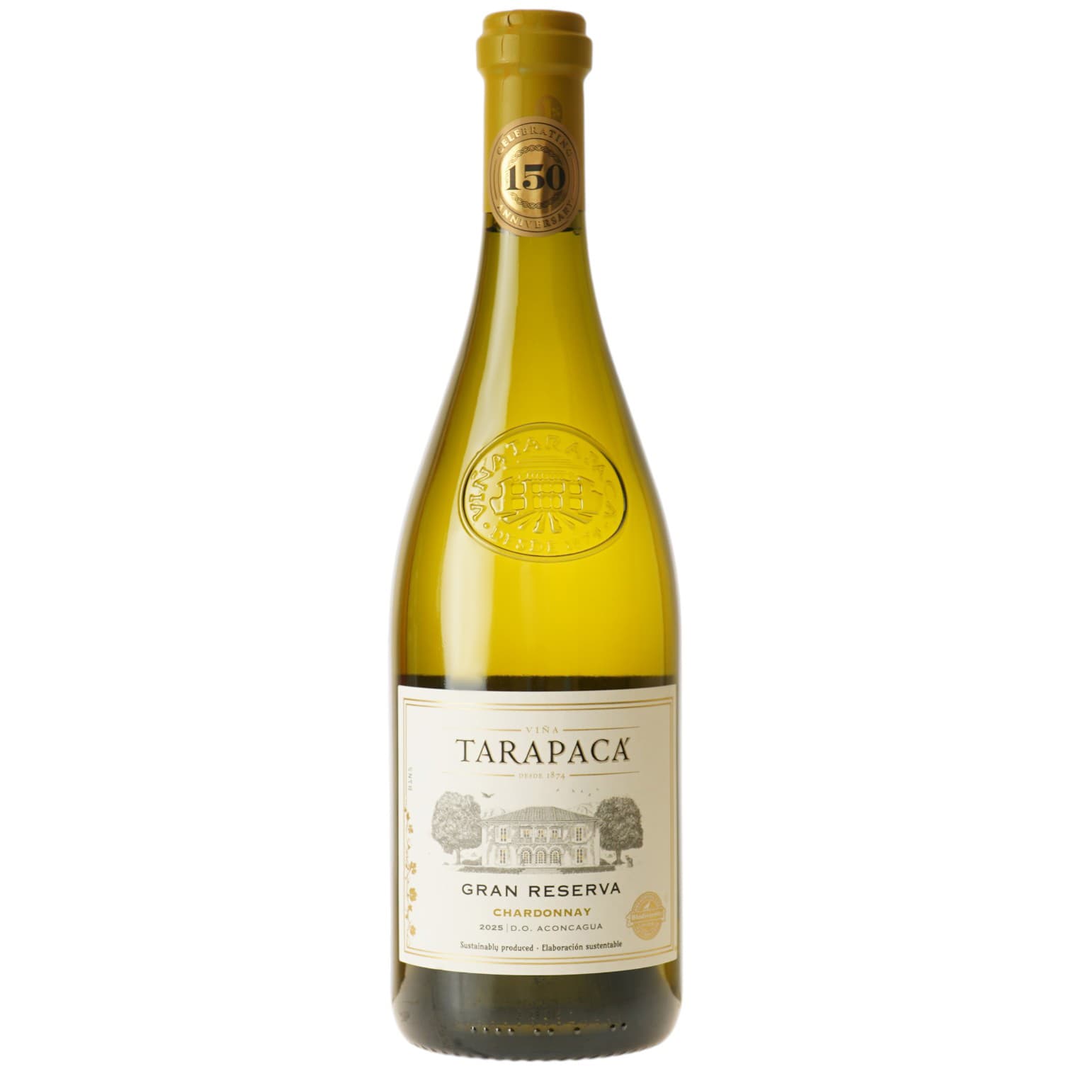 Вино Tarapaca Chardonnay Gran Reserva, біле, сухе, 13,5%, 0,75 л (30011)