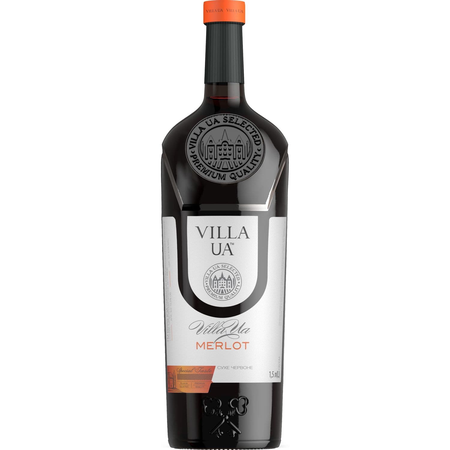 Вино Villa UA Merlot червоне сухе 1.5 л