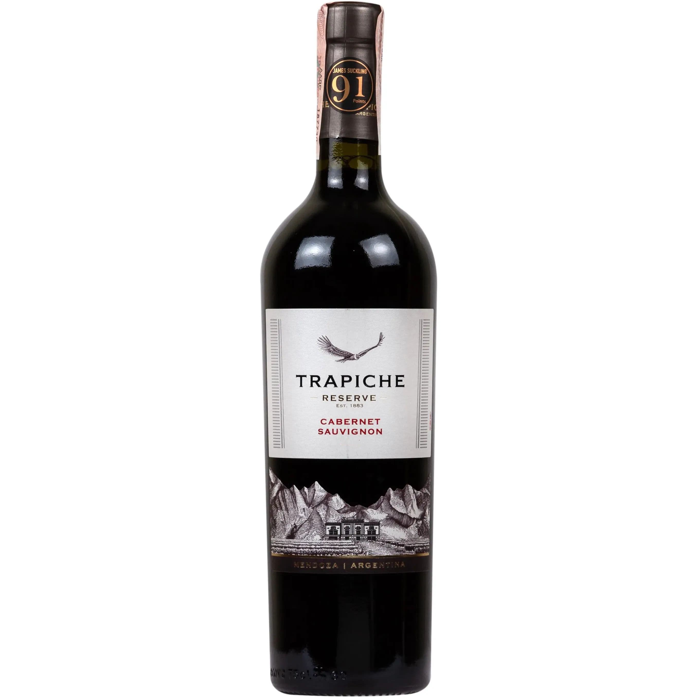 Вино Trapiche Reserve Cabernet Sauvignon, червоне, сухе, 13,5%, 0,75 л
