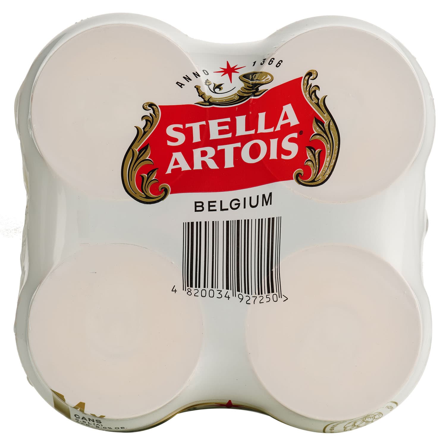 Набір пива Stella Artois світле 4.8% 4 шт. по 0.5 л з/б (452778)