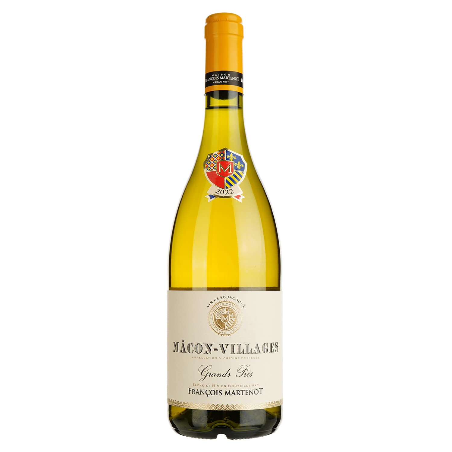 Вино Francois Martenot Macon Villages Blanc Grands Pres, біле, сухе, 12,5%, 0,75 л