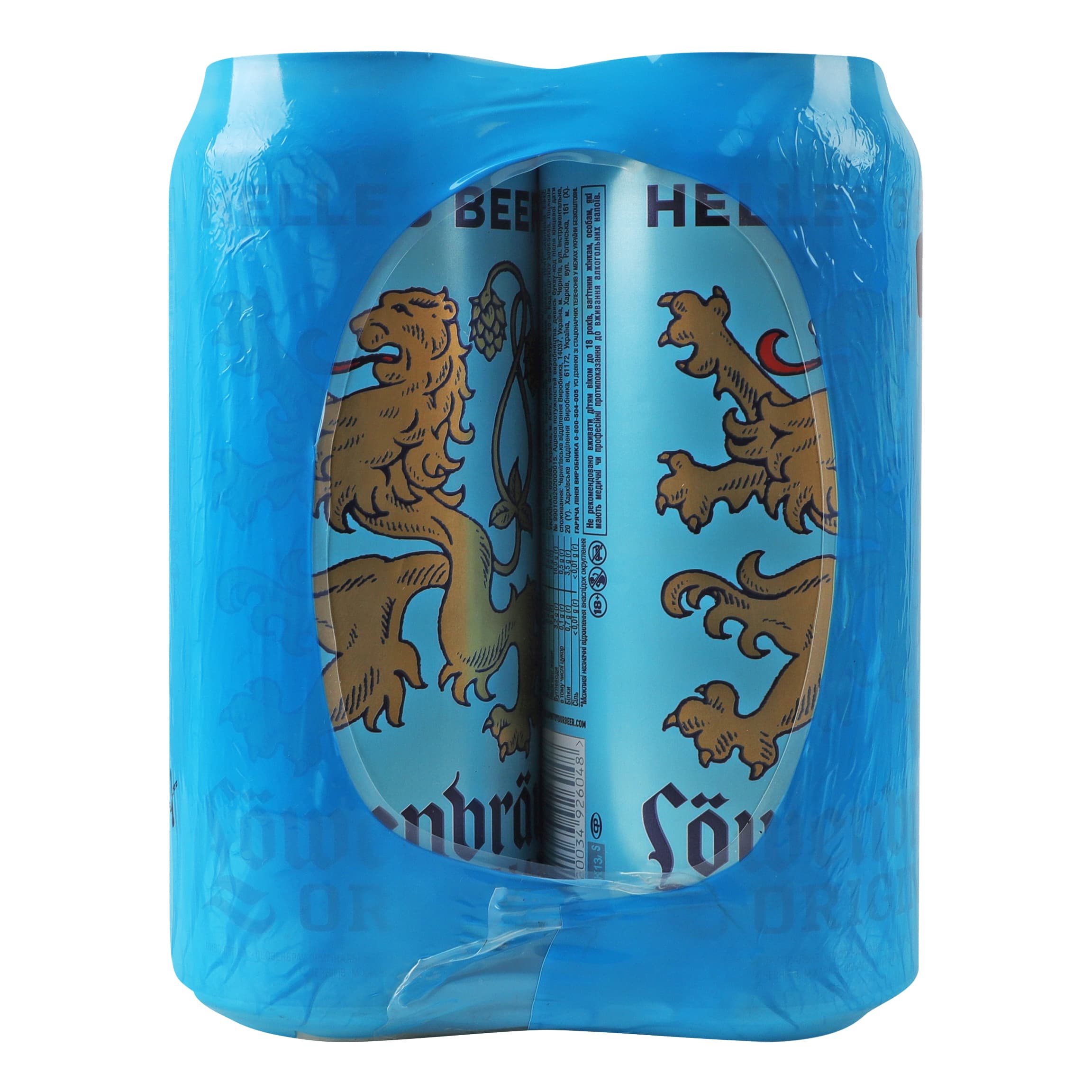 Набір пиво Lowenbrau Original світле 5.1% 4*0.5 л з/б