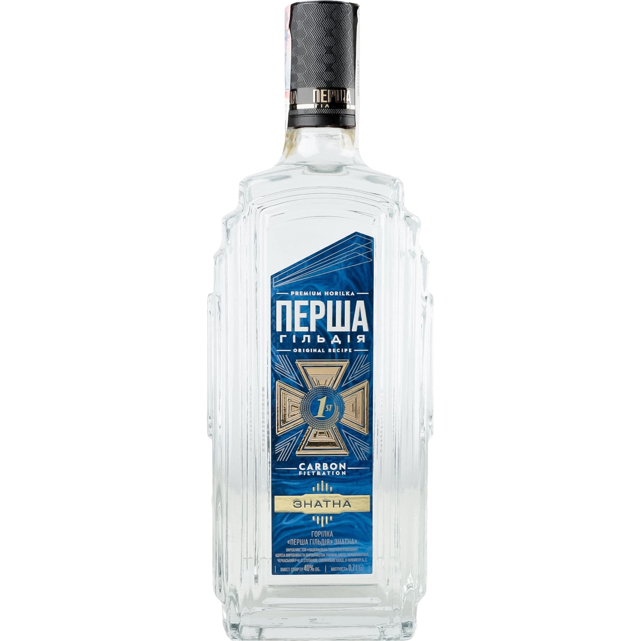 Горілка Перша Гільдія Знатна 40% 0.7 л (551049)