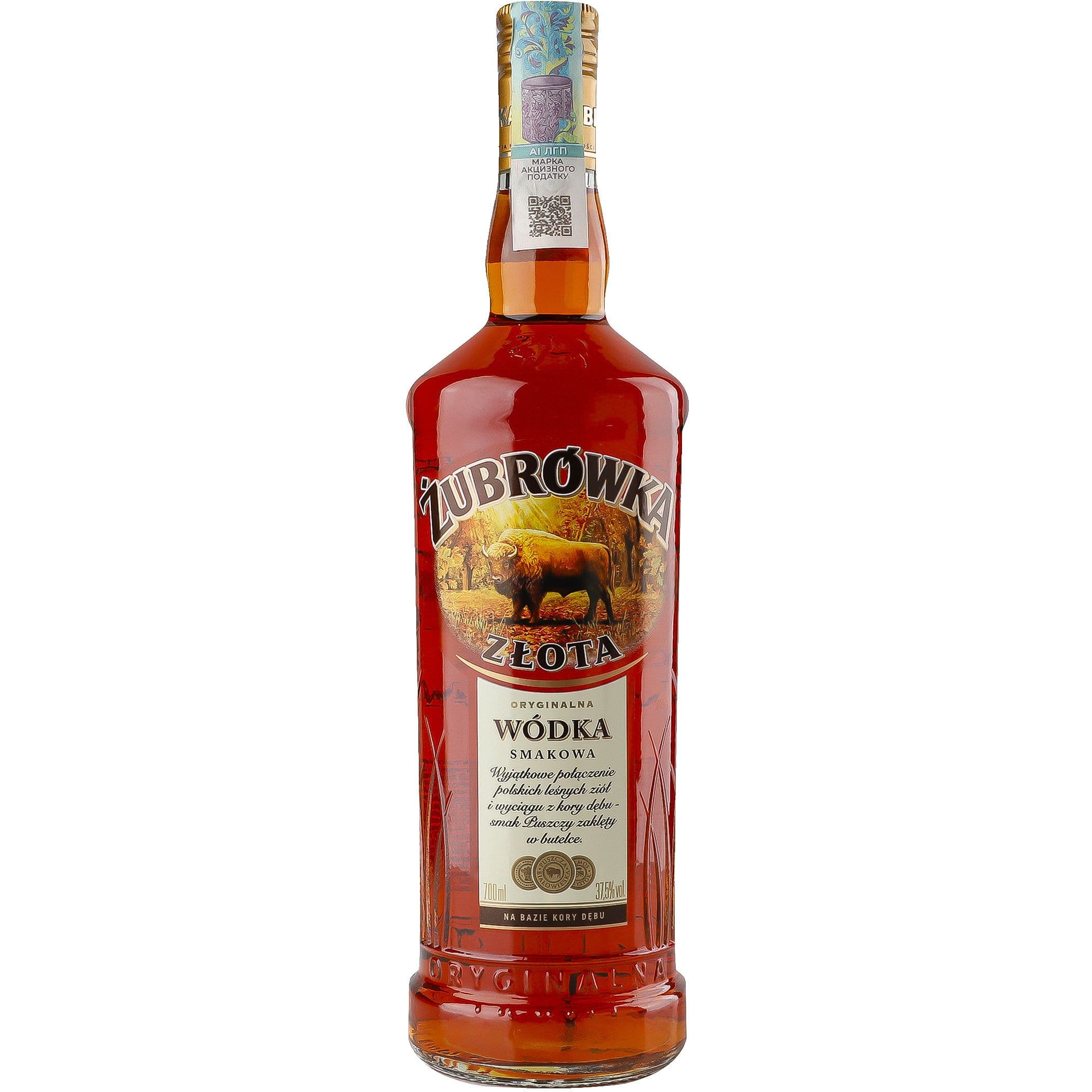 Алкогольний напій Zubrowka Zlota 37.5% 0.7 л