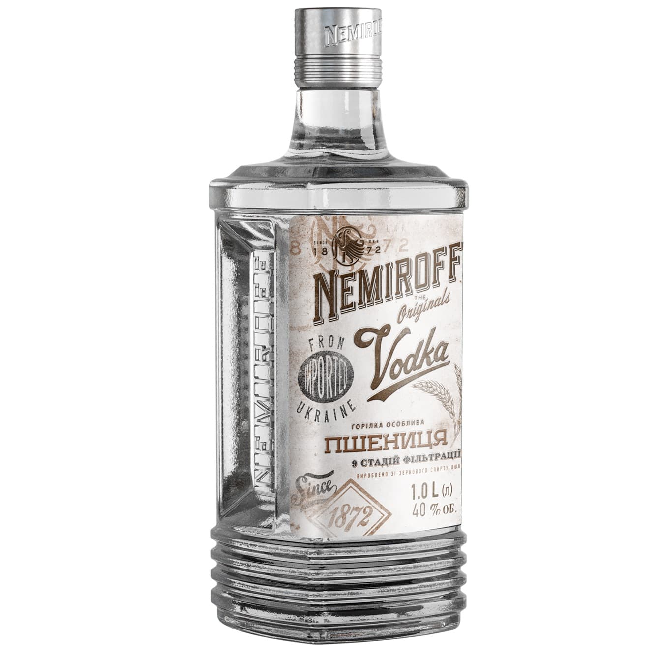 Горілка особлива Nemiroff Originals Пшениця українська відбірна 40% 1 л (910055)
