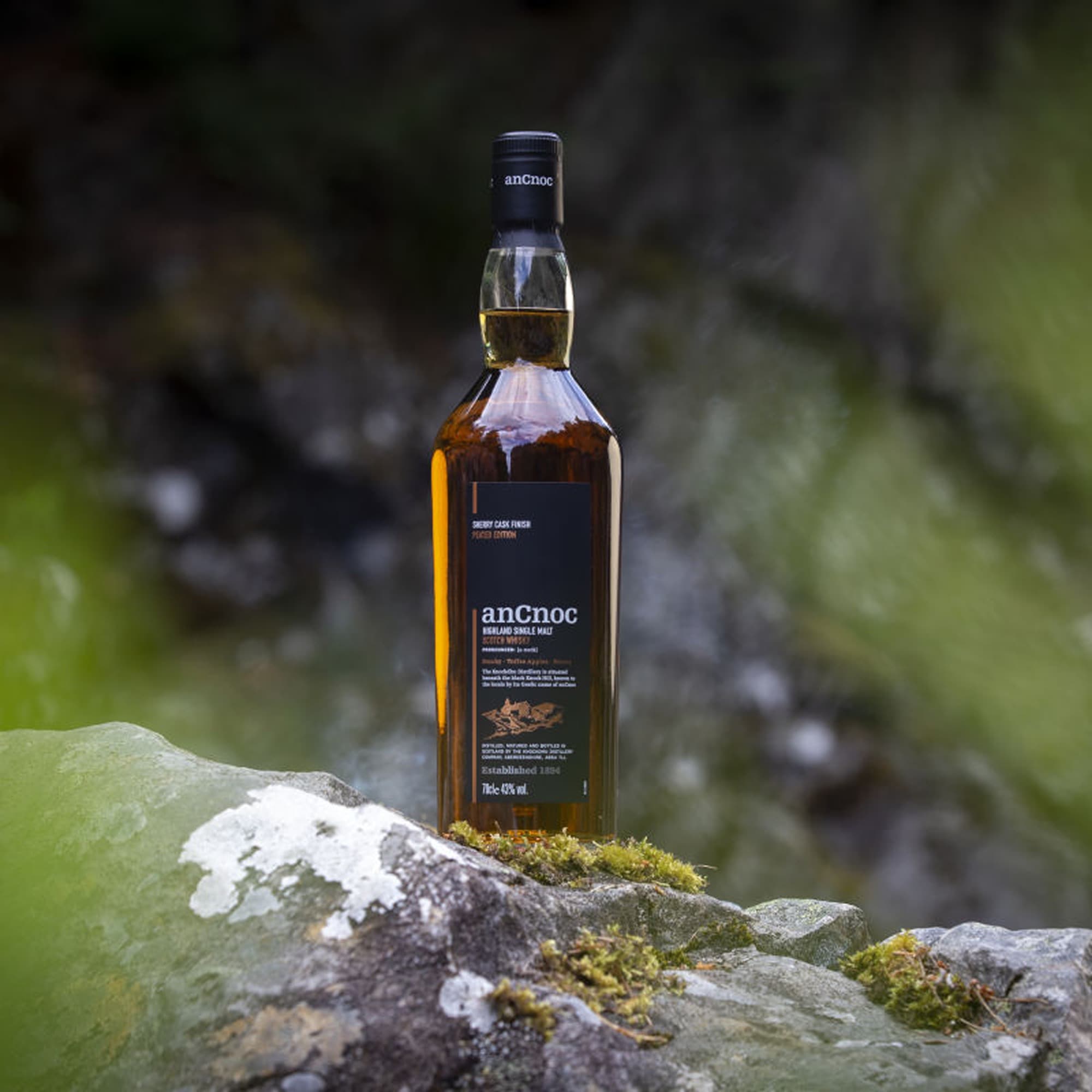 Віскі anCnoc Highland Single Malt в подарунковій упаковці 43% 0.7 л