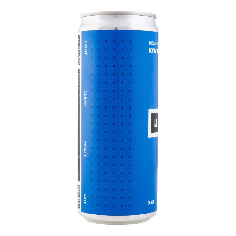Пиво Underwood Brewery Kyiv Lager, світле, 5%, з/б, 0,33 л (870722)