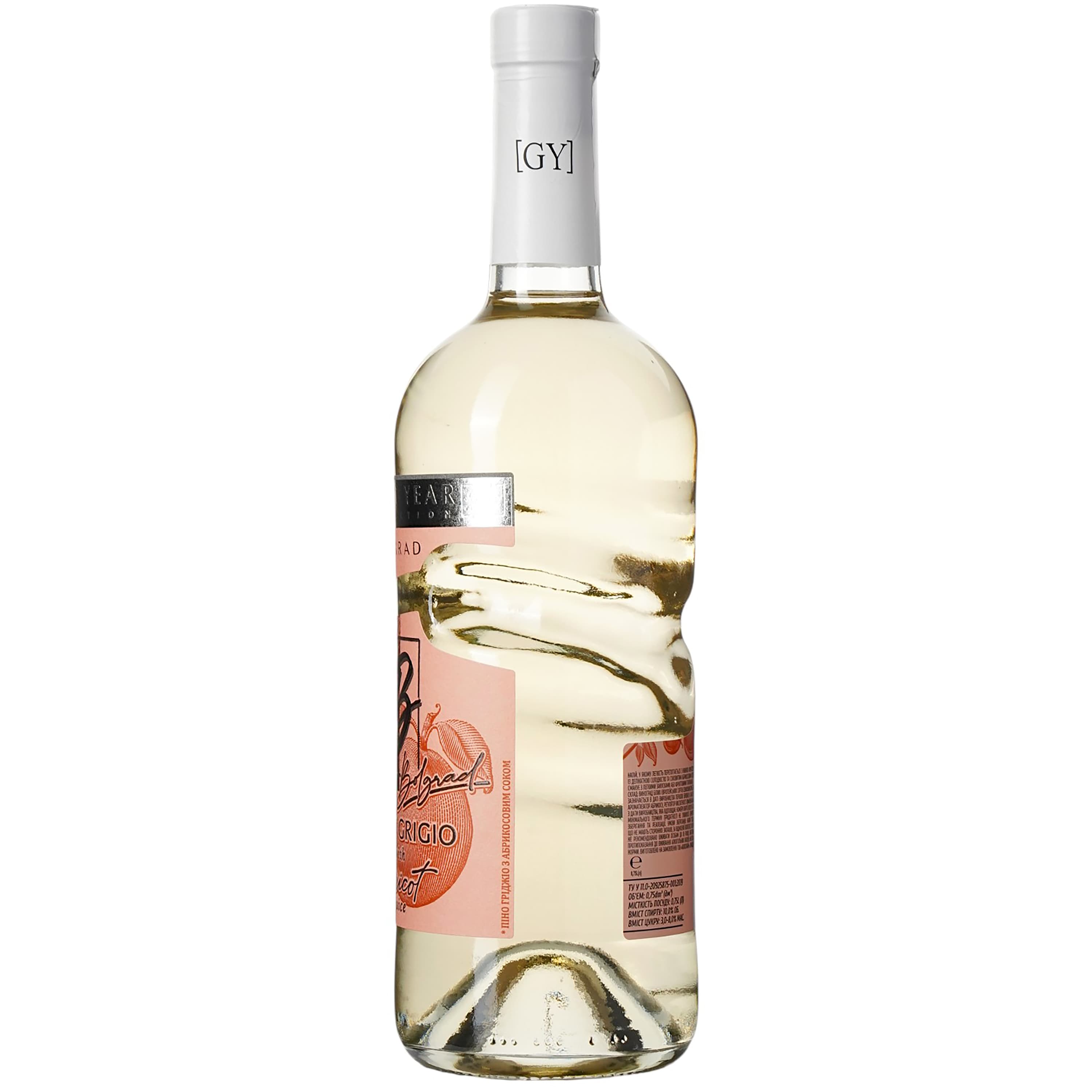 Винний напій Bolgrad Good Year напівсолодкий білий Pinot Grigio with Apricot juice 10% 0.75 л