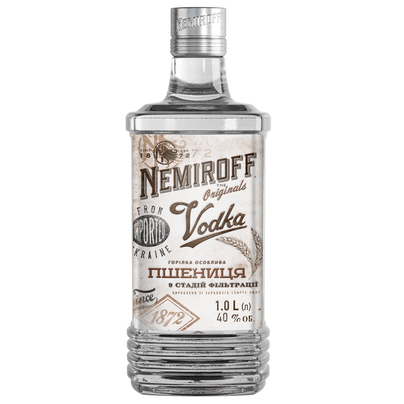 Горілка особлива Nemiroff Originals Пшениця українська відбірна 40% 1 л (910055)