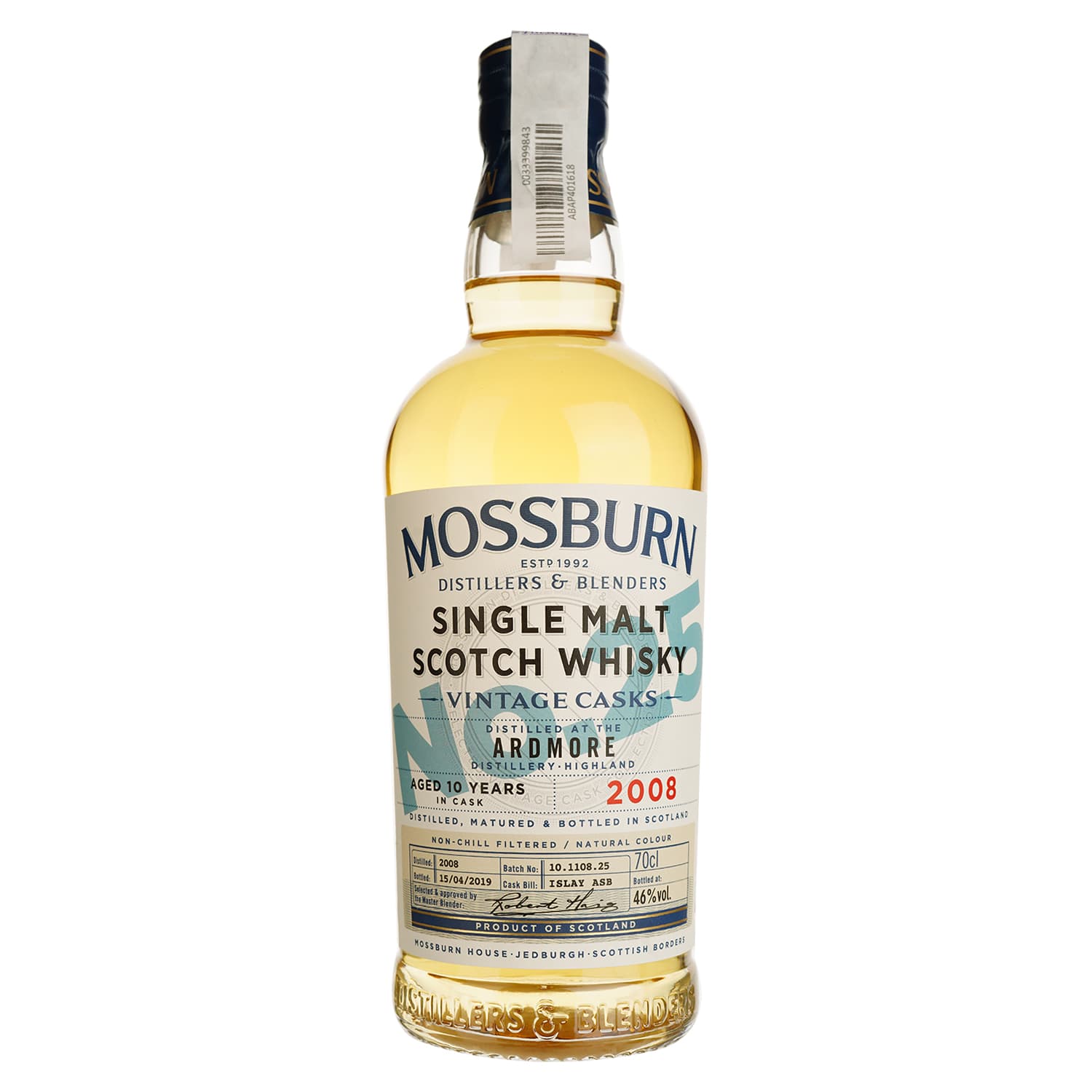 Віскі Mossburn Vintage Casks No 25 Ardmore 10 років, 46%, 0,7 л