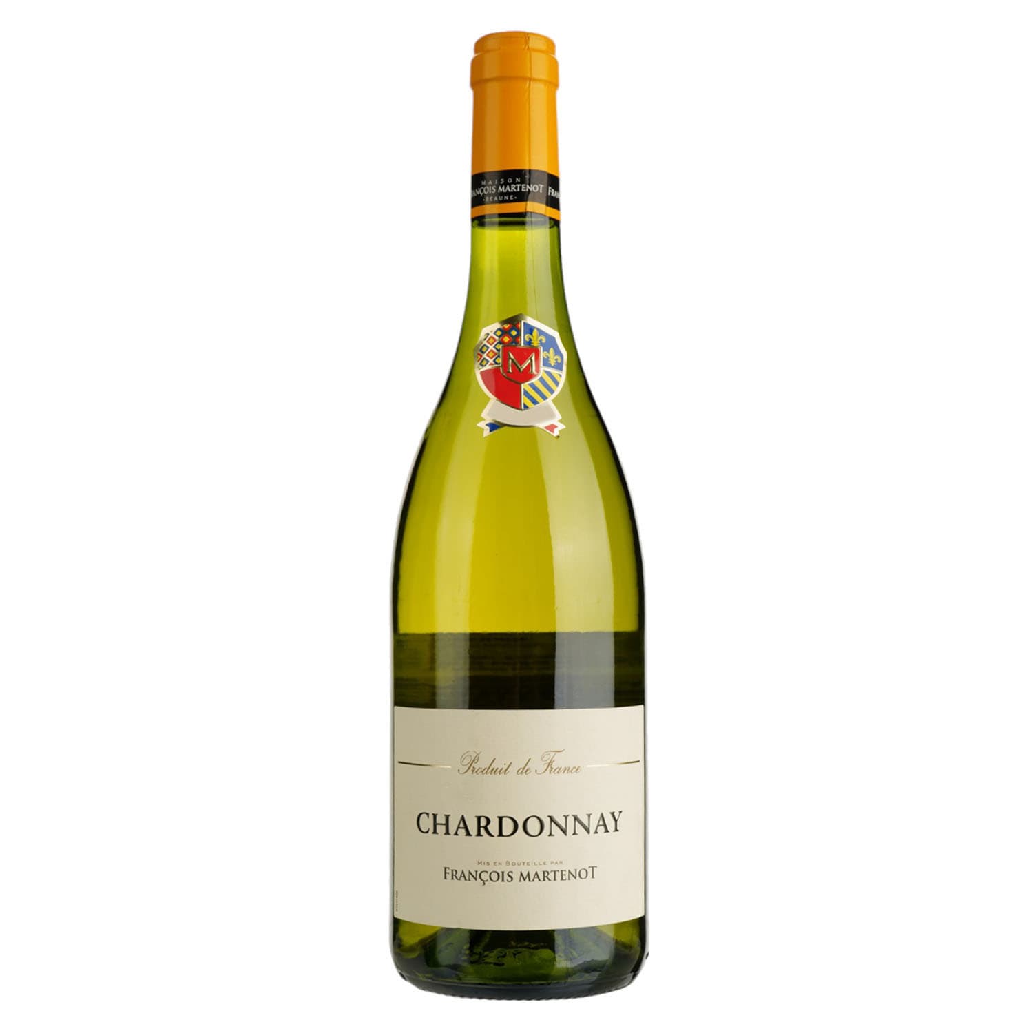 Вино Francois Martenot Chardonnay, біле, сухе, 12,5%, 0,75 л