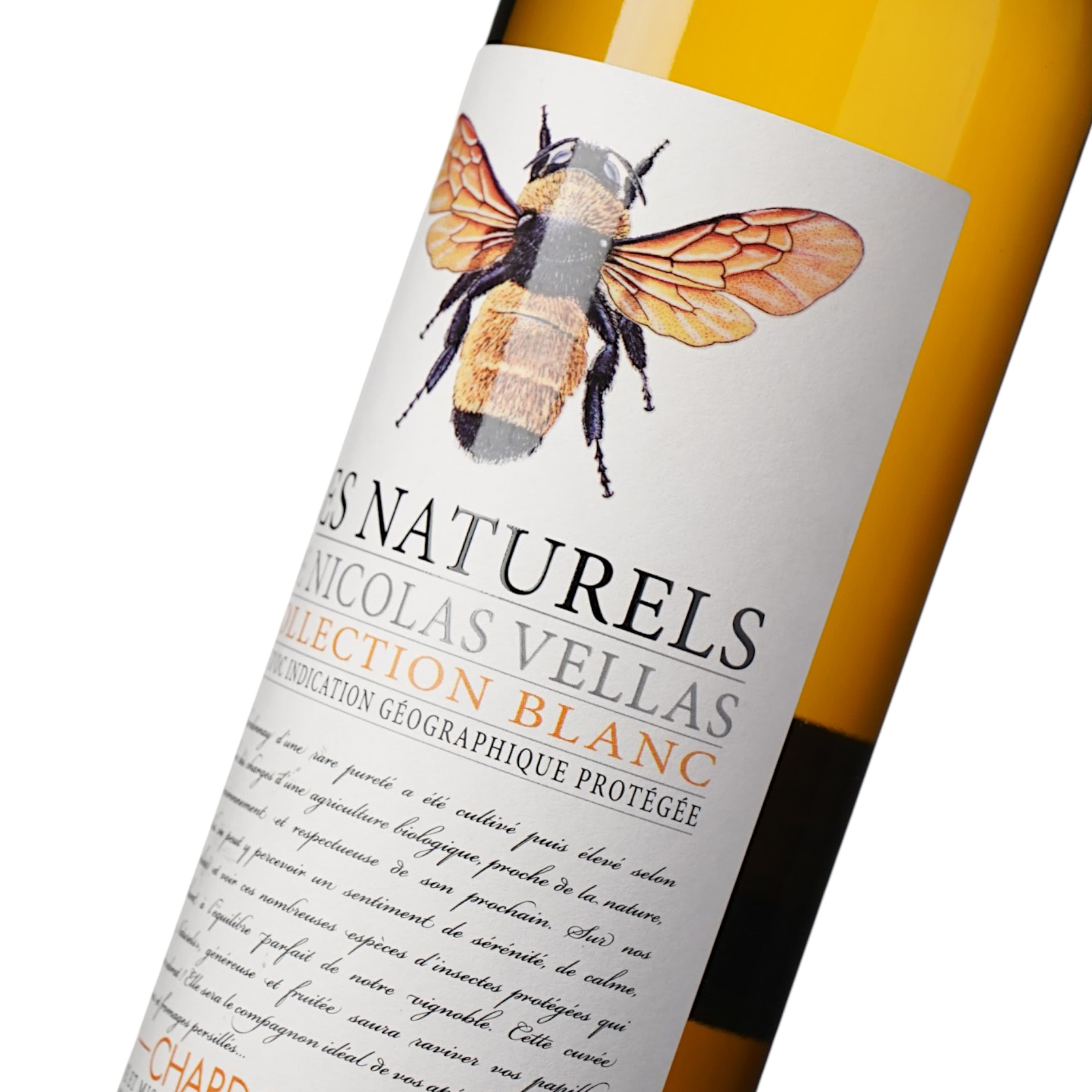 Вино Les Naturels De Nicolas Vellas Chardonnay Bio IGP Pays D'Oc, біле, сухе, 0,75 л