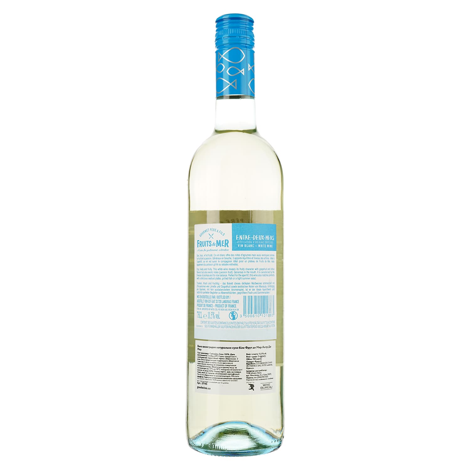 Вино Gourmet Pere & Fils Fruits de Mer Entre Deux Mers, 11,5%, 0,75 л