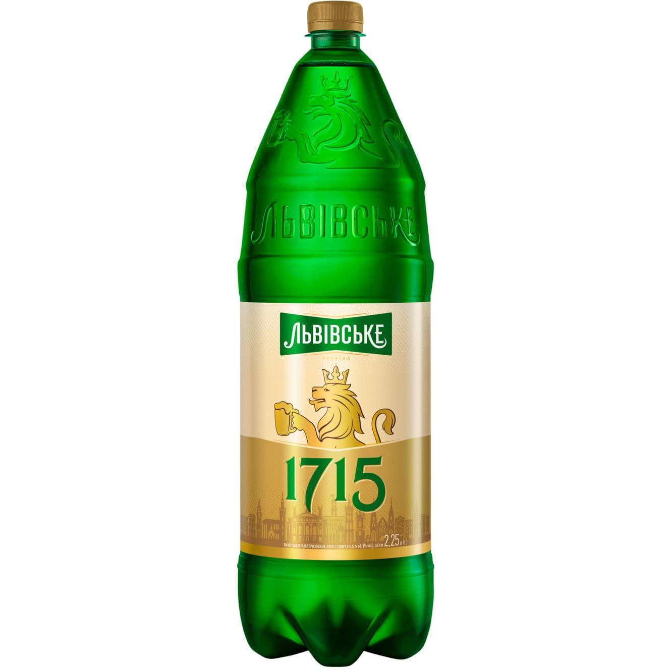 Пиво Львівське 1715 світле 4.5% 2.25 л (921568)
