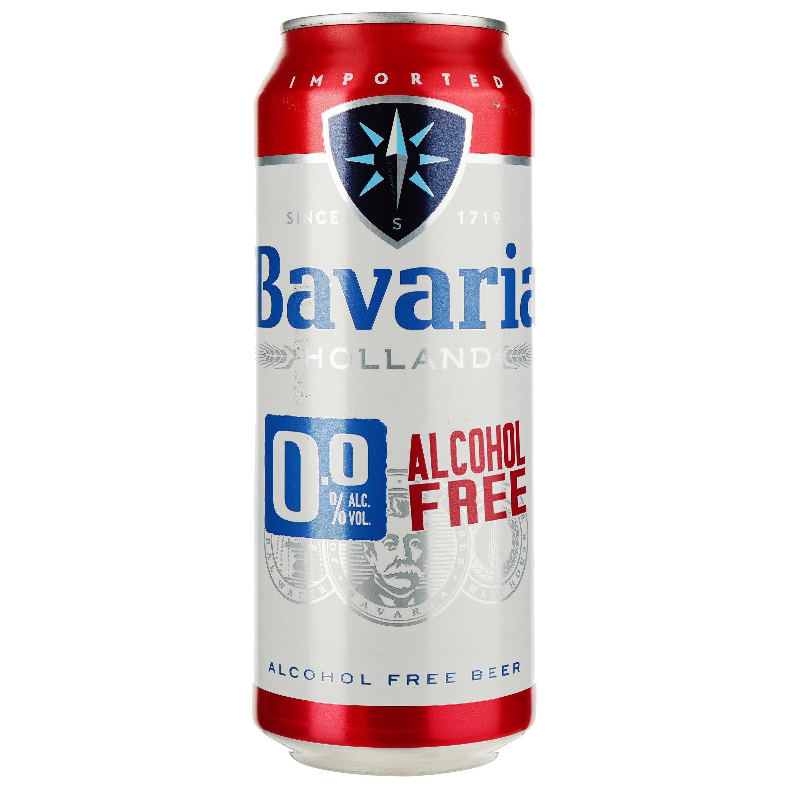 Упаковка пива Bavaria безалкогольного світлого 12 л з/б (0.5 л х 24 шт.)