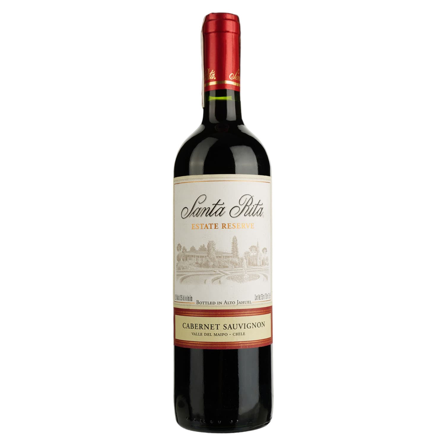 Вино Santa Rita Reserva Cabernet Sauvignon Maipo Valley D.O., червоне, сухе, 11-14,5%, 0,75 л