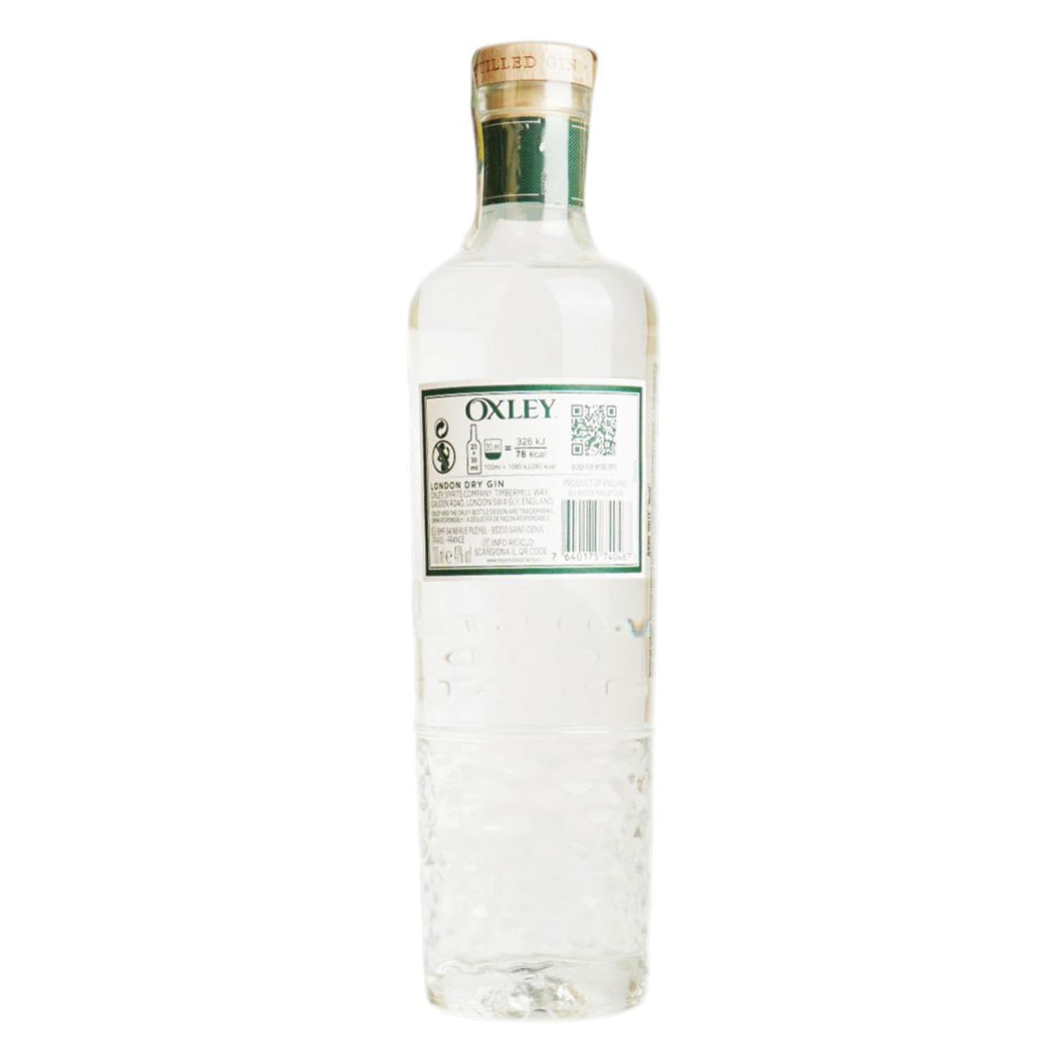 Джин Oxley London Dry Gin 47% 0.7 л