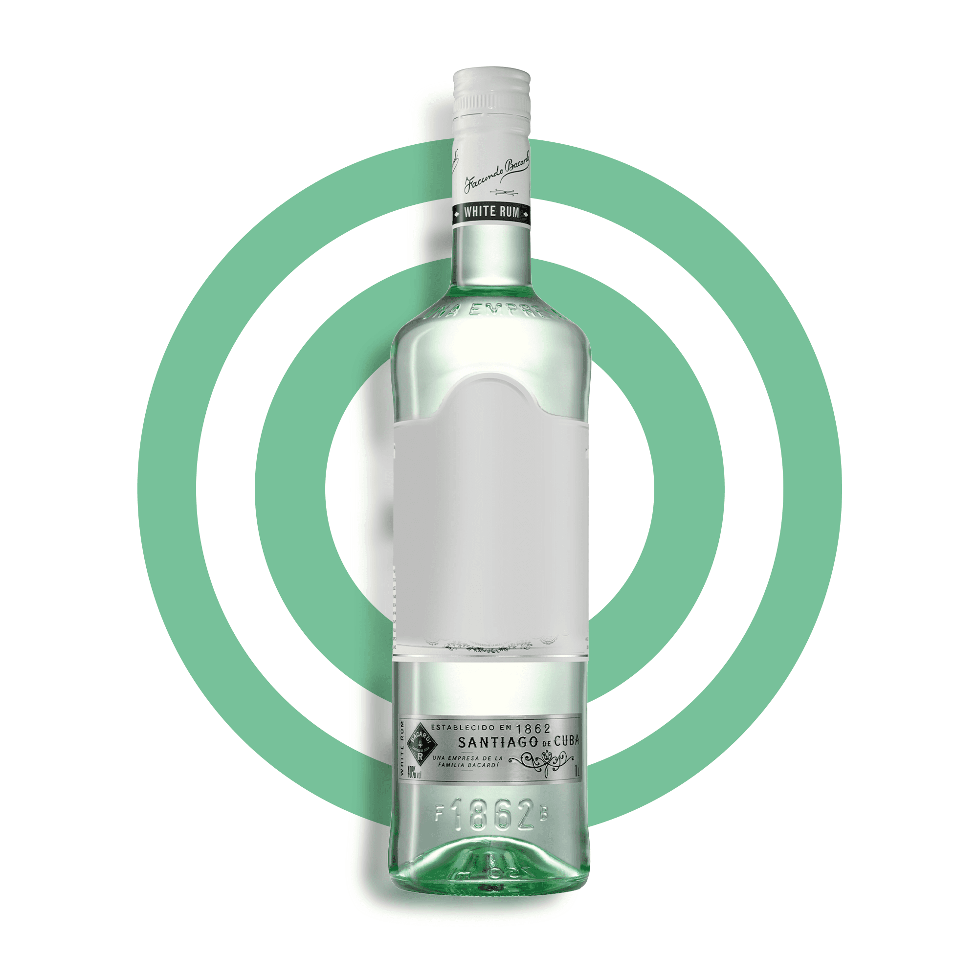 Ром Bacardi Carta Blanca, 40%, 1 л