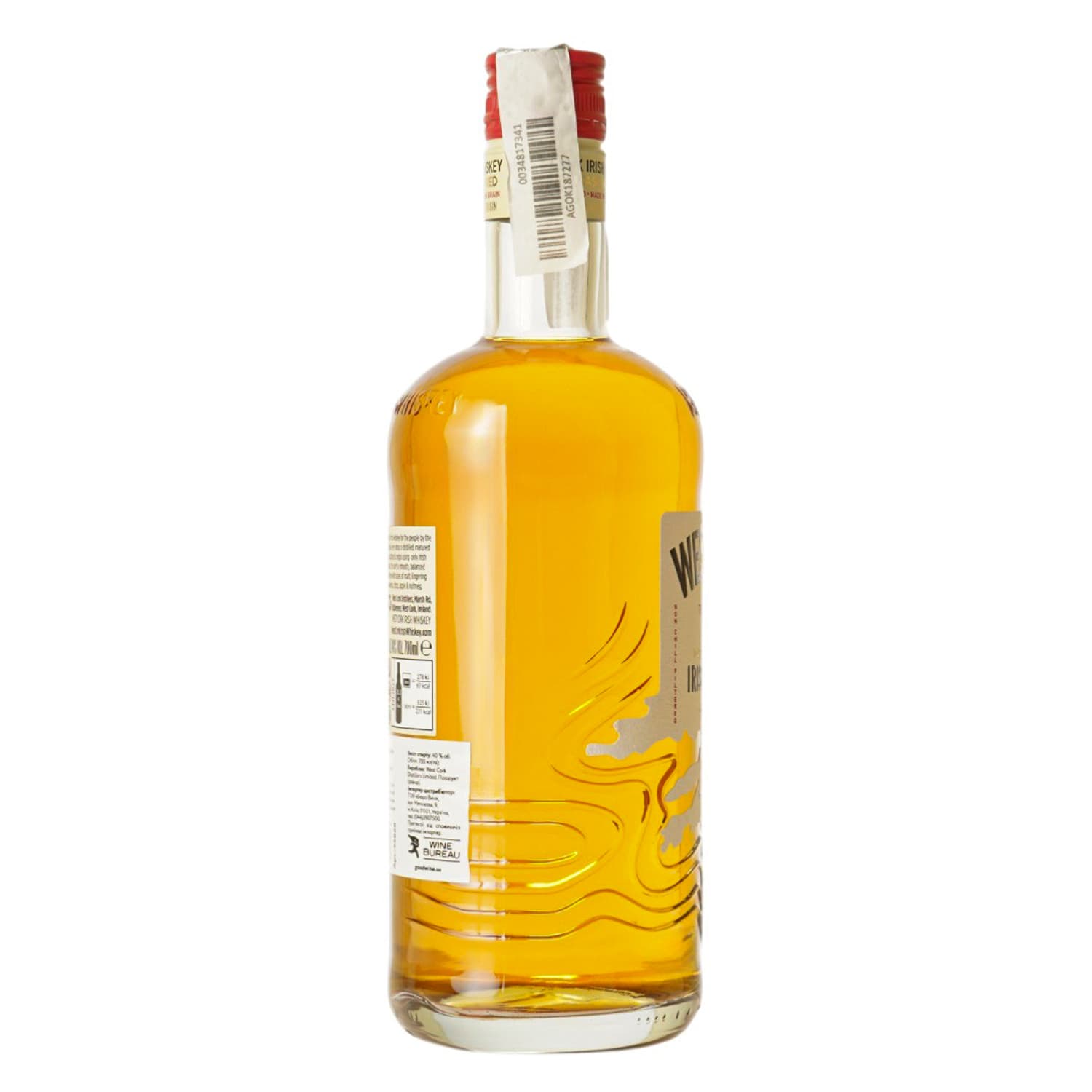 Віскі West Cork Bourbon Cask Blended Irish Whisky 40% 0.7 л