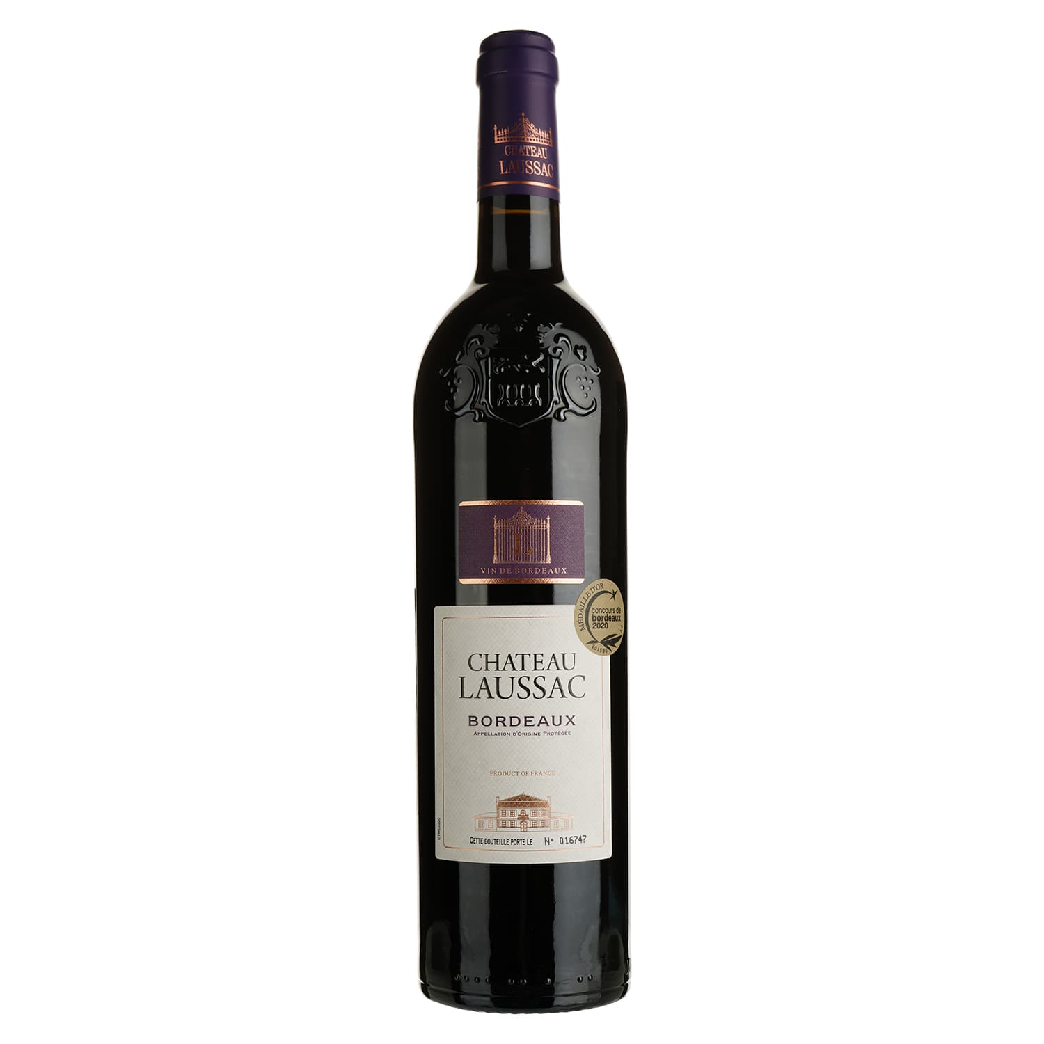 Вино Chateau Laussac Bordeaux червоне сухе 0.75 л