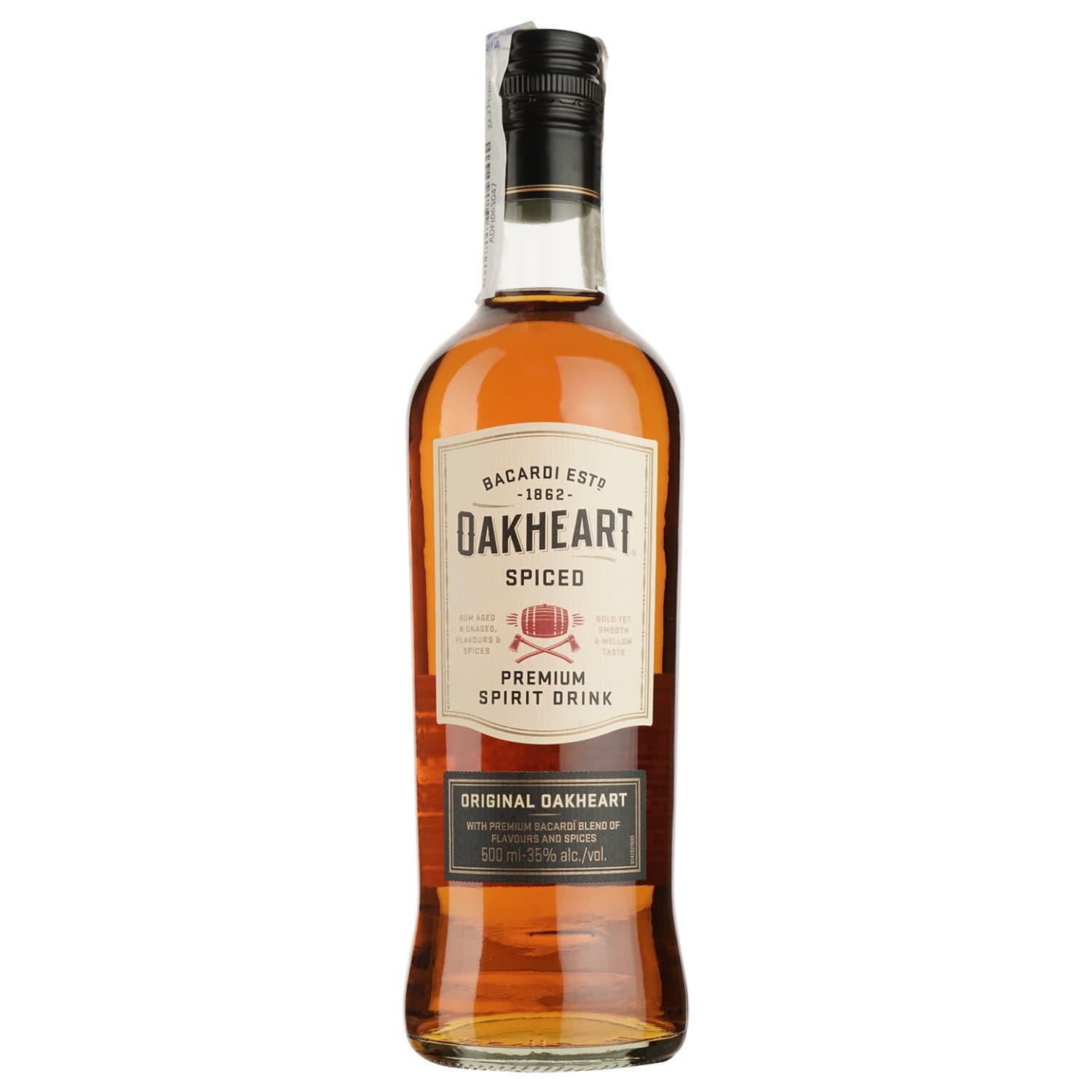 Спиртний напій на основі рому Oakheart Original 35% 6 л (0.5 л х 12 шт.)