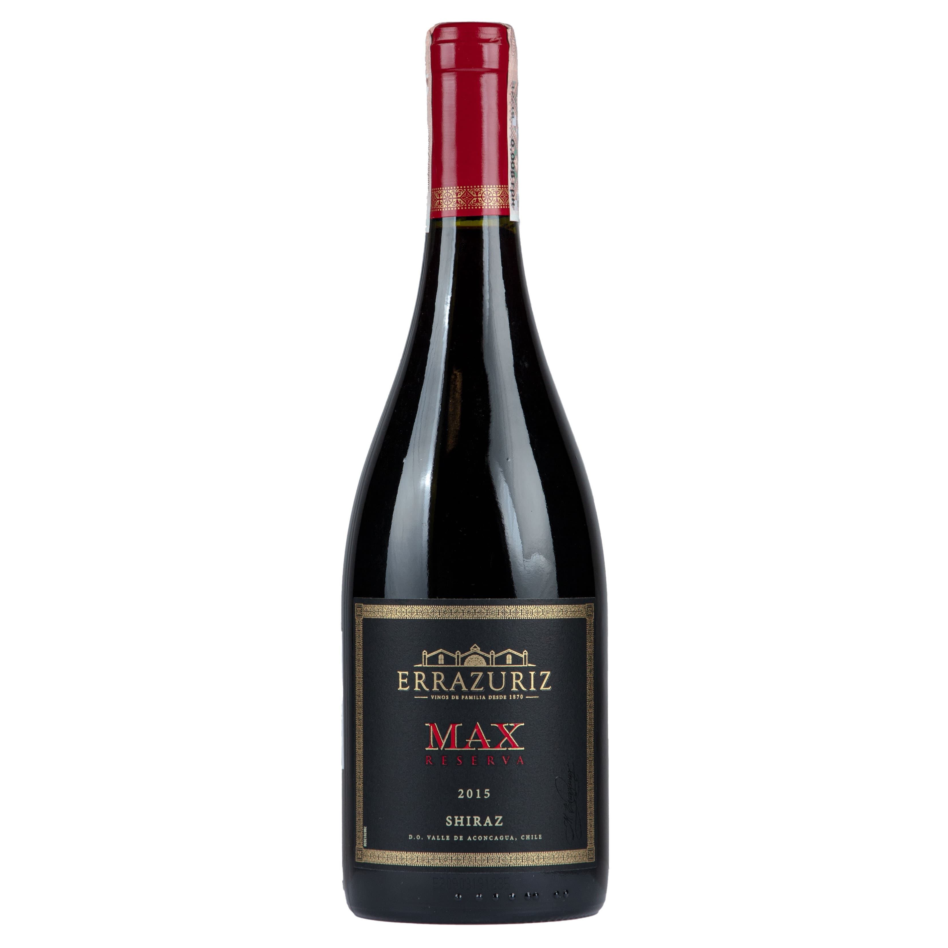 Вино Errazuriz Max Reserva Shiraz, червоне, сухе, 14%, 0,75 л