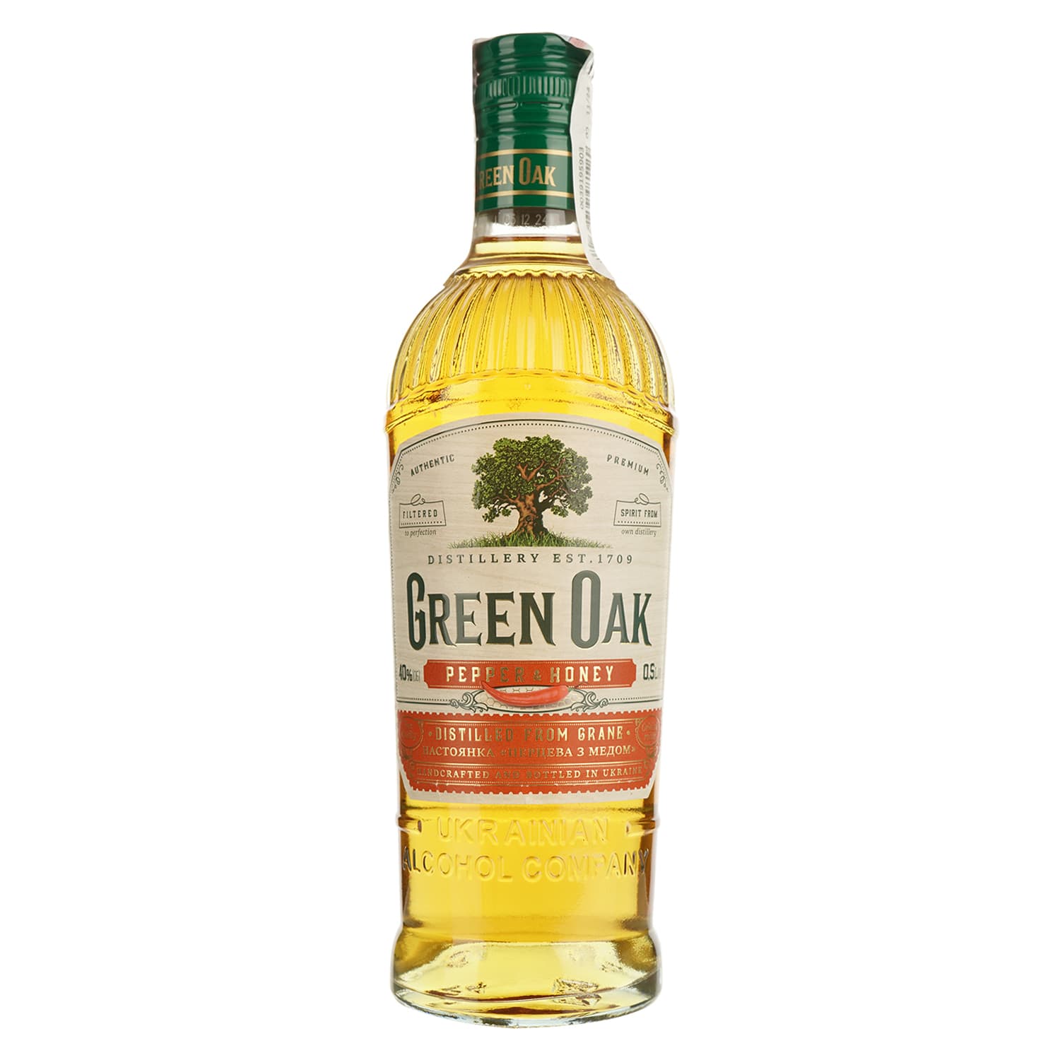 Настоянка Green Oak Перцева з медом 40% 0.5 л