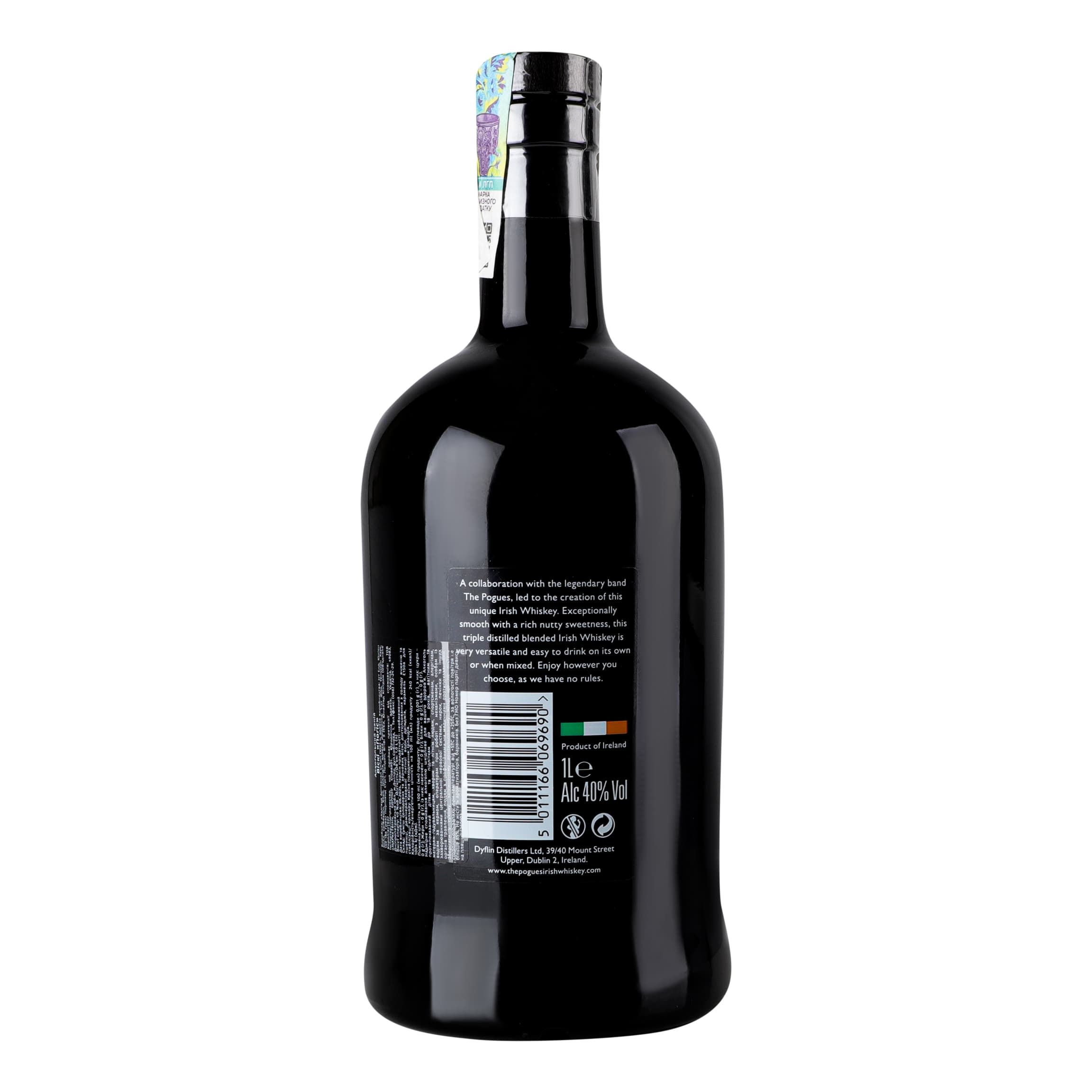 Віскі The Pogues Blended Irish Whiskey 40% 1 л