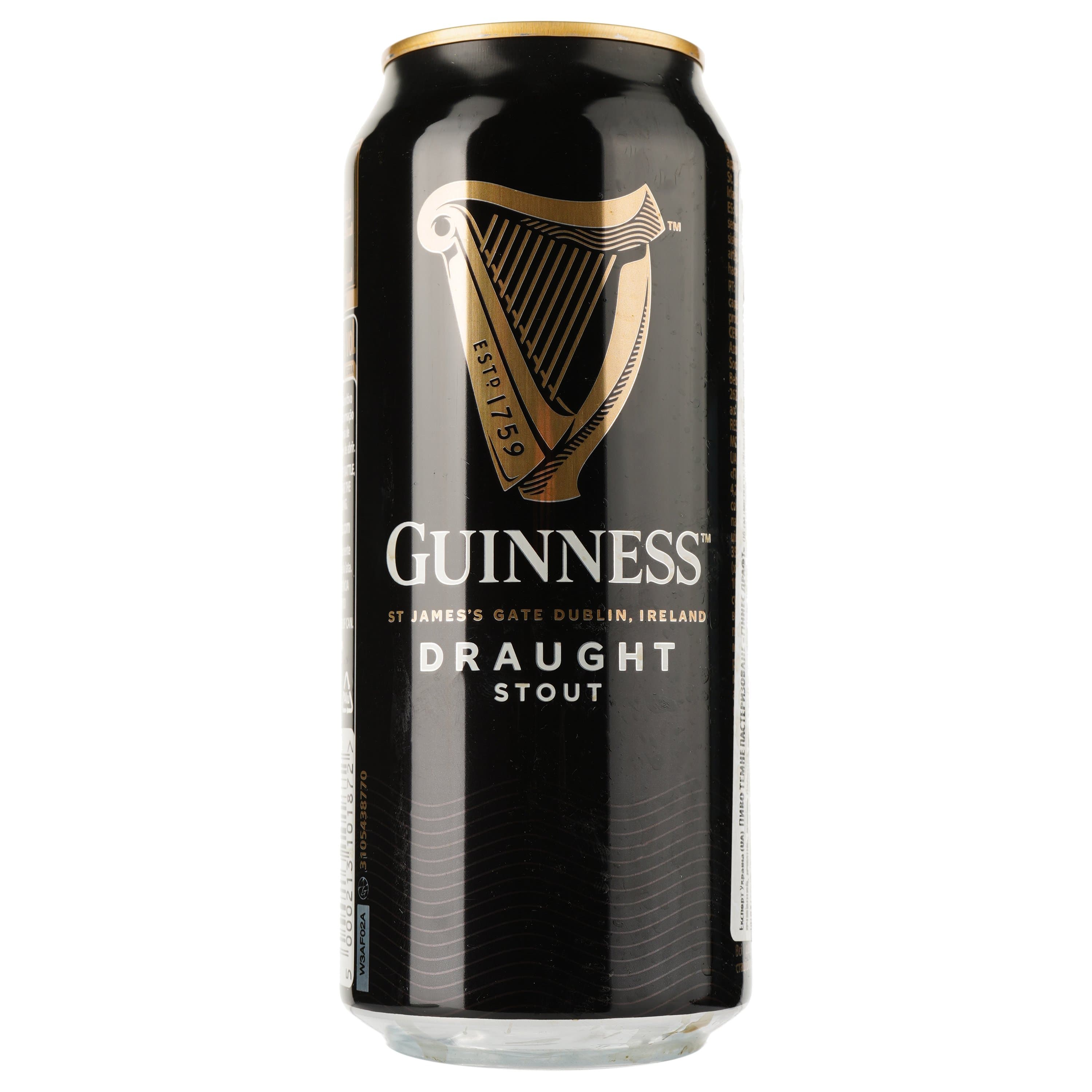 Упаковка пива Guinness Draught темного 4.2% 10.56 л з/б (0.44 л х 24 шт.)