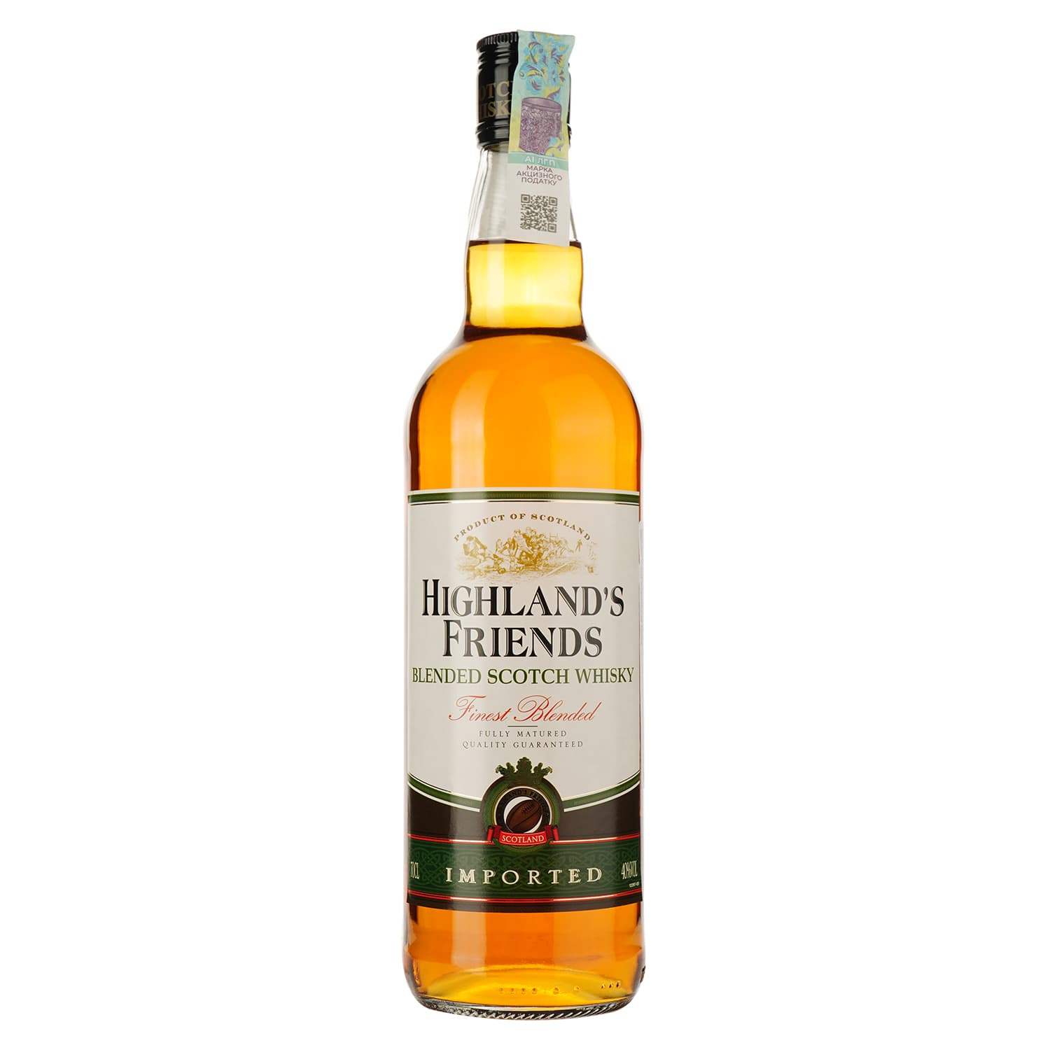 Віскі Fauconnier Highland’s Friends 40%, 0.7 л в подарунковій упаковці