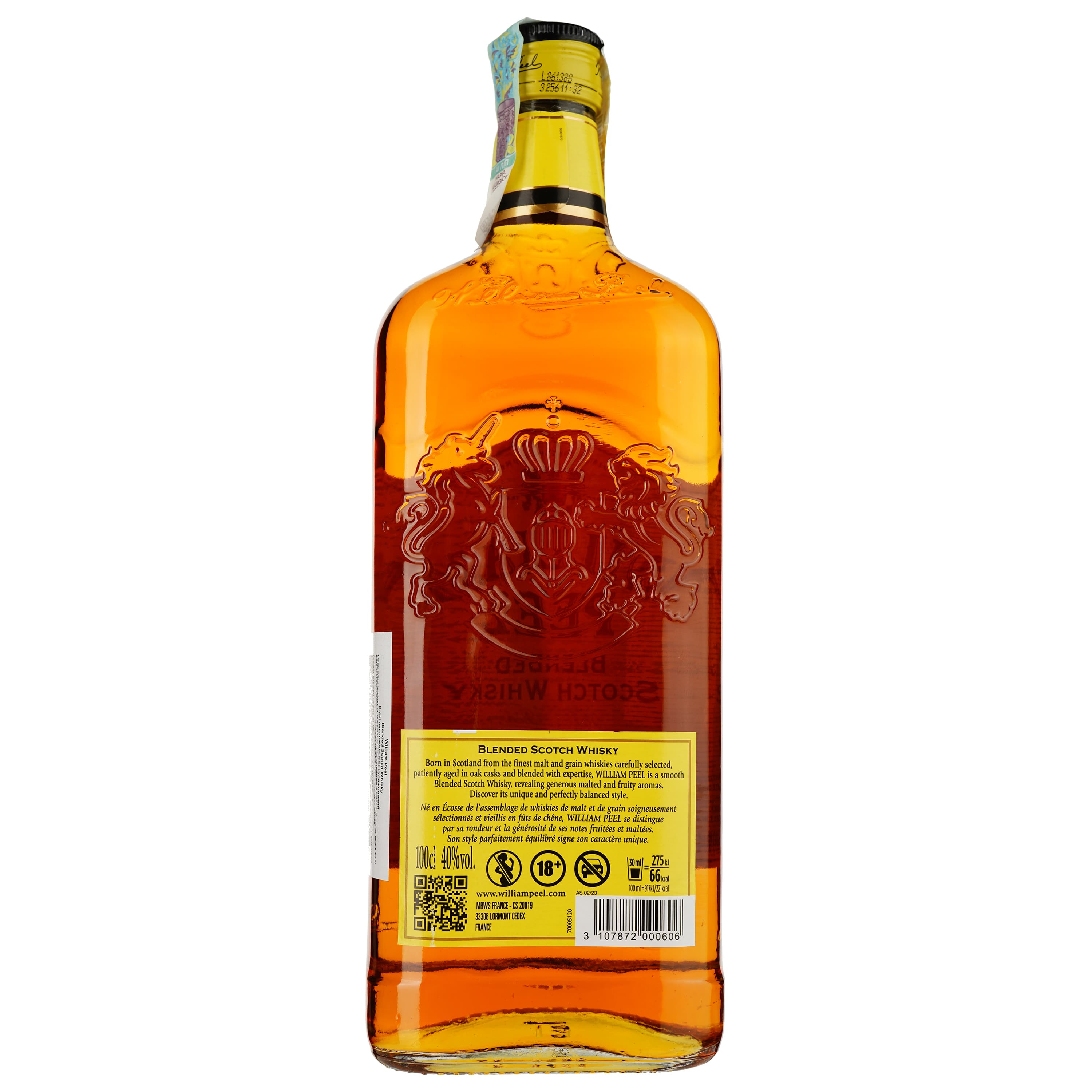 Віскі William Peel Blended Scotch Whisky 40% 1 л