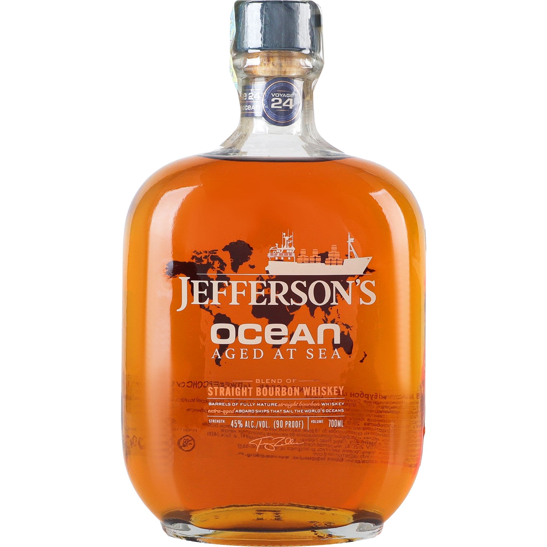 Віскі Jefferson's Ocean Bourbon 45% 0.7 л