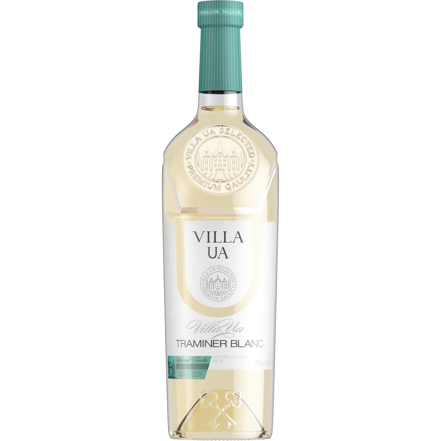 Вино Villa UA Traminer Blanc біле напівсолодке 0.75 л