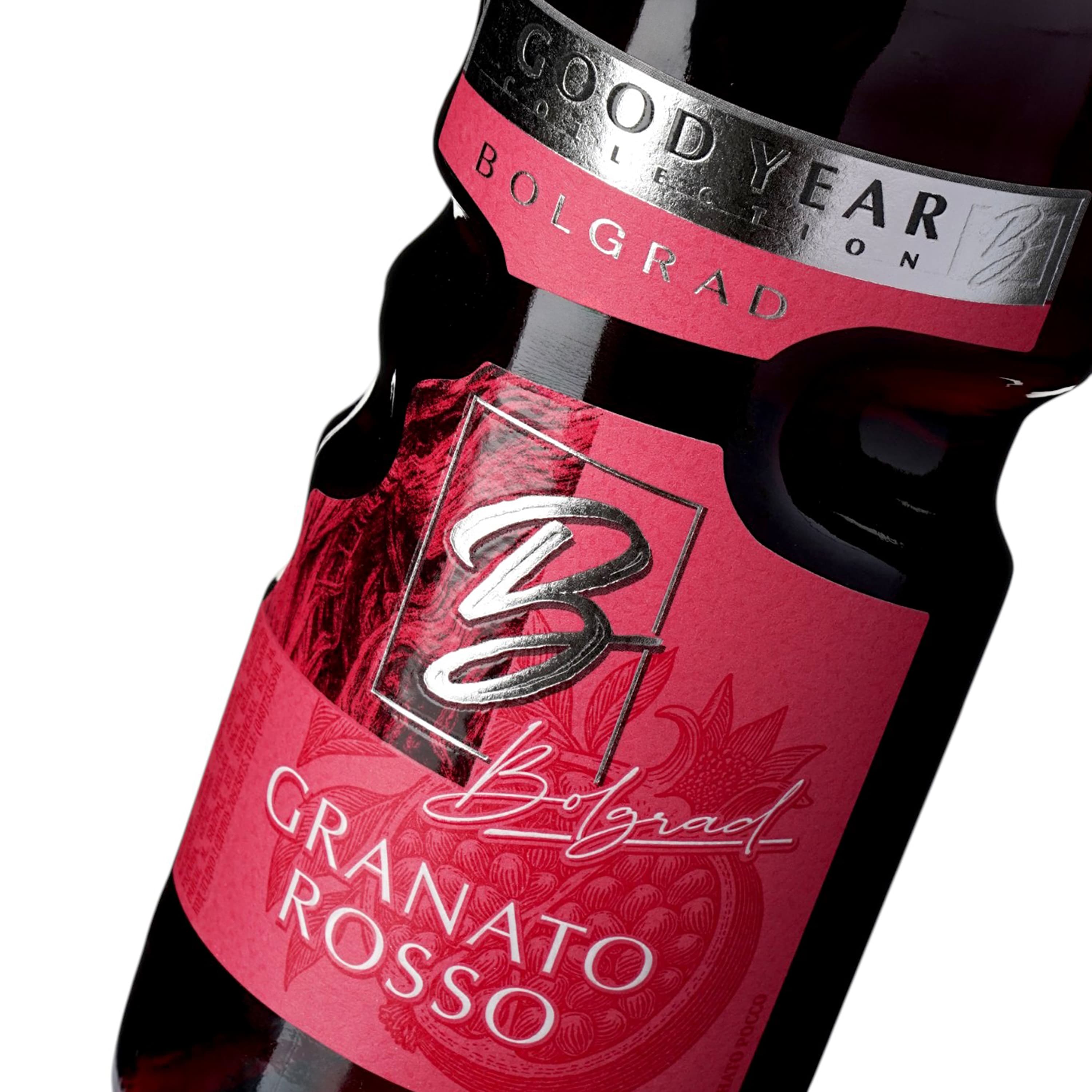 Винний напій Bolgrad Good Year напівсолодкий червоний Granato Rosso 10% 0.75 л