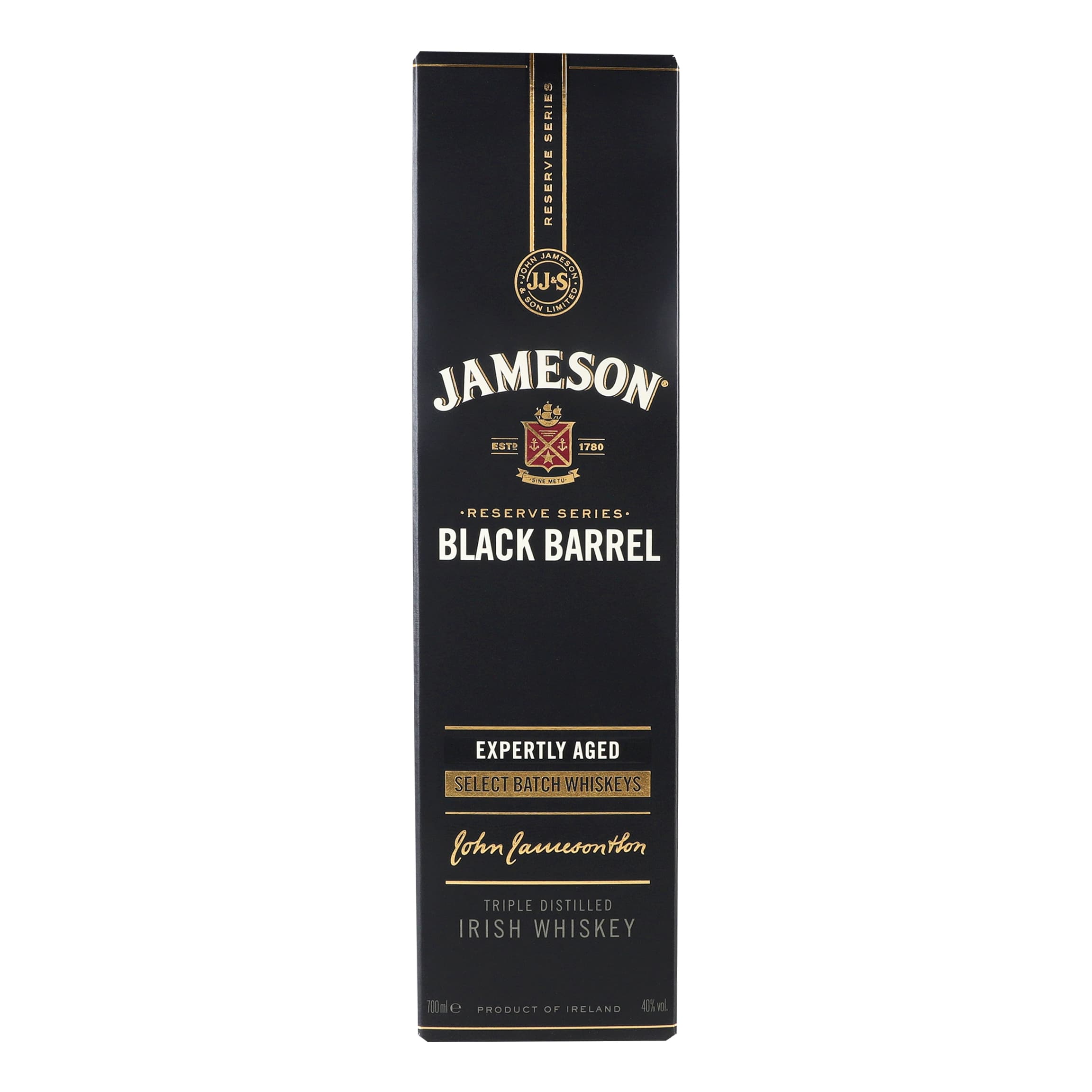 Віскі Jameson Black Barrel 40% 0.7 л в подарунковій упаковці