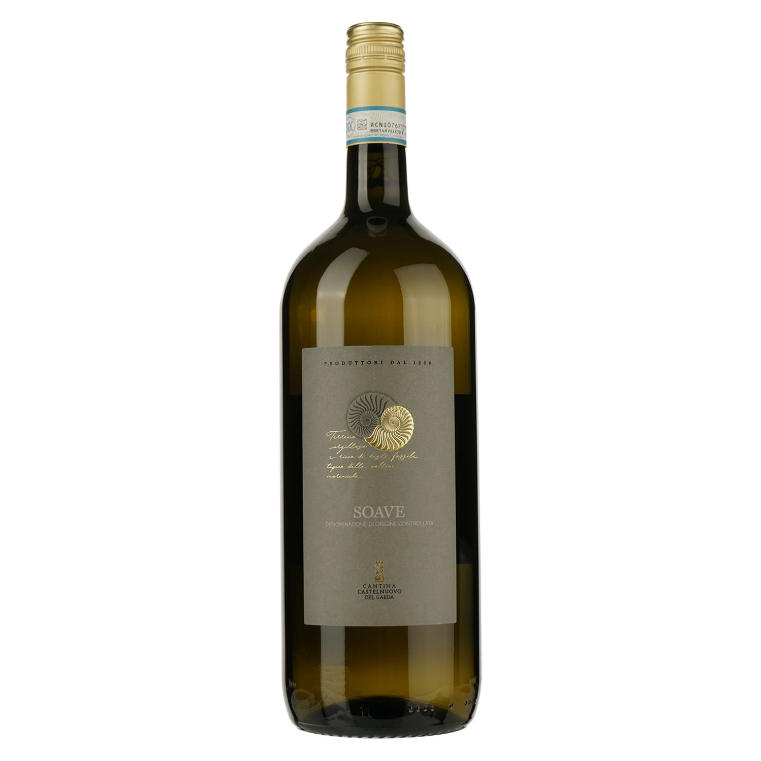 Вино Cantina Castelnuovo del Garda Soave, 11,5%, 1,5 л