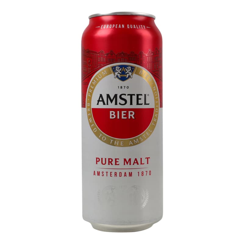 Пиво Amstel світле 5% 0.5 л з/б