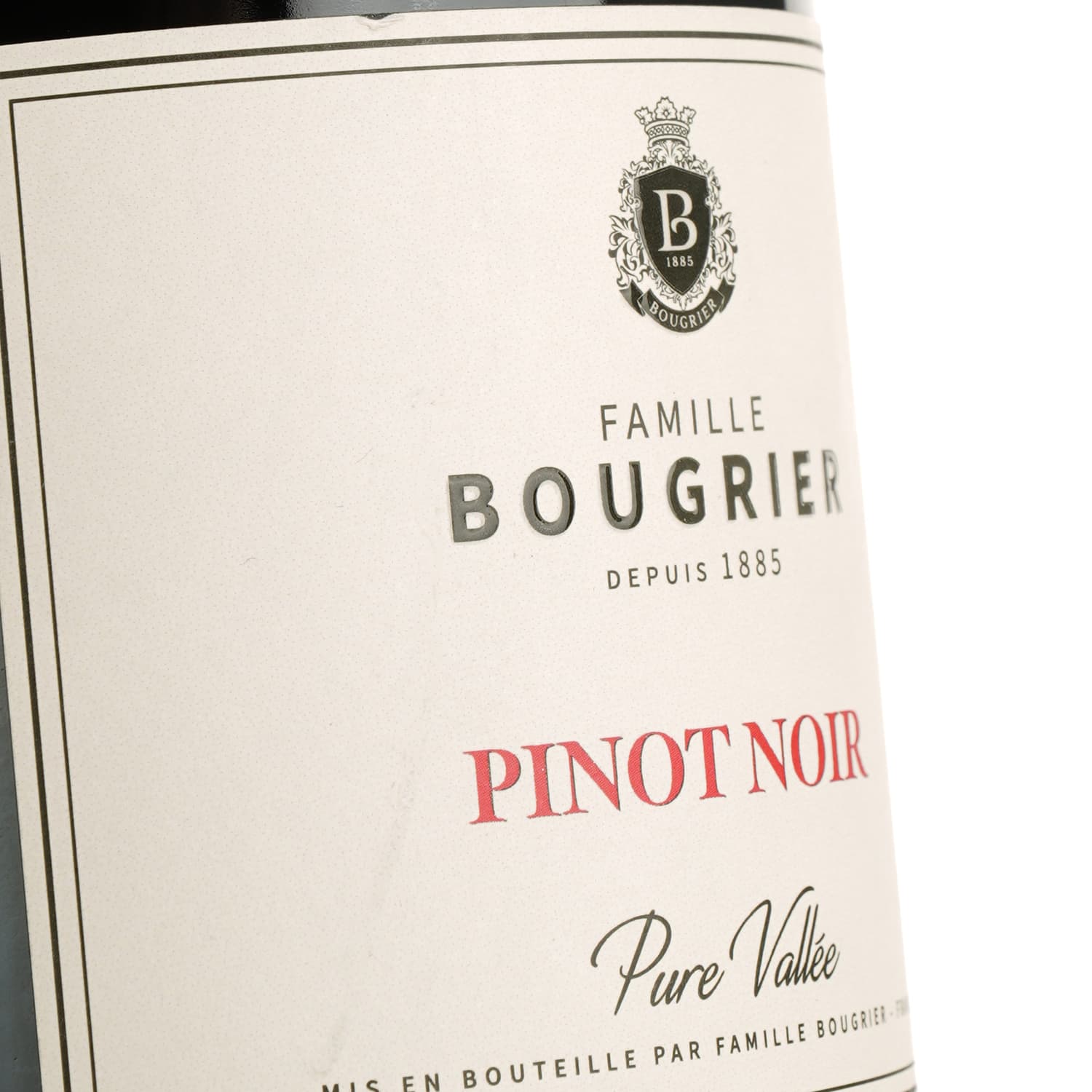 Вино Famille Bougrier Pure Vallee Pinot Noir, 12,5%, 0,75 л